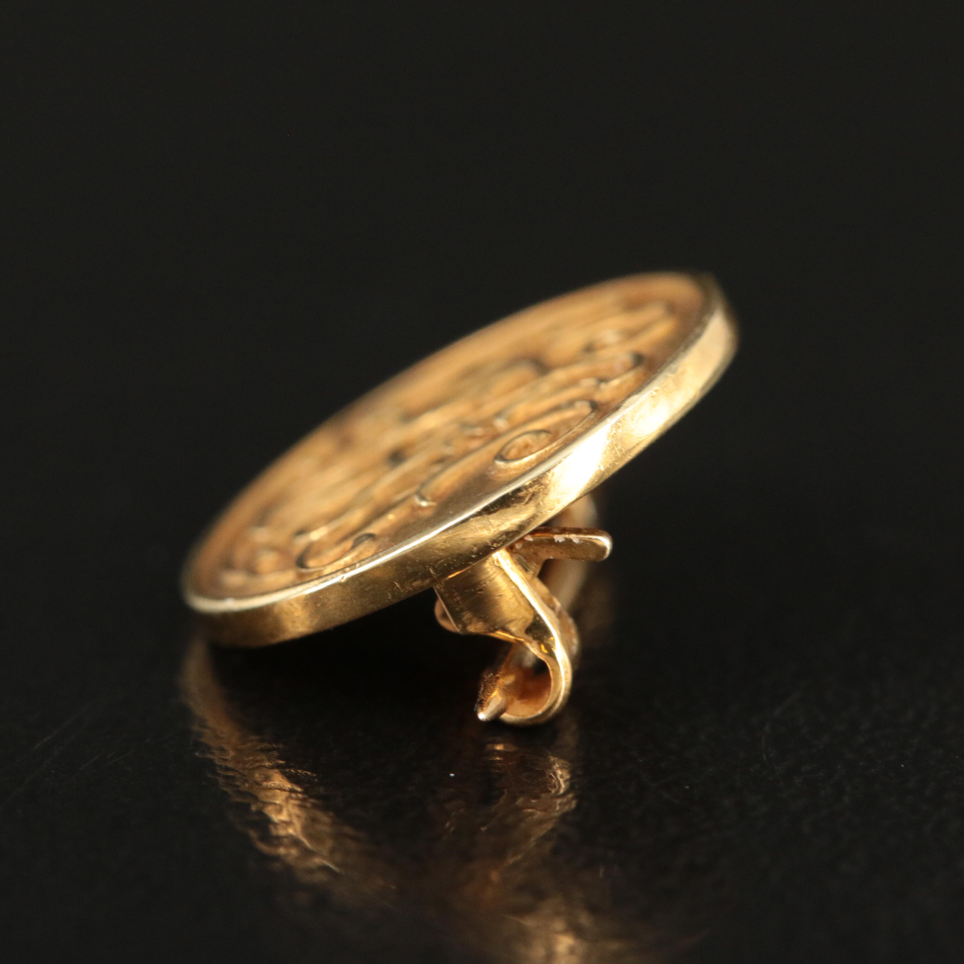 Tiffany & Co. 14K Vintage Initial Pin