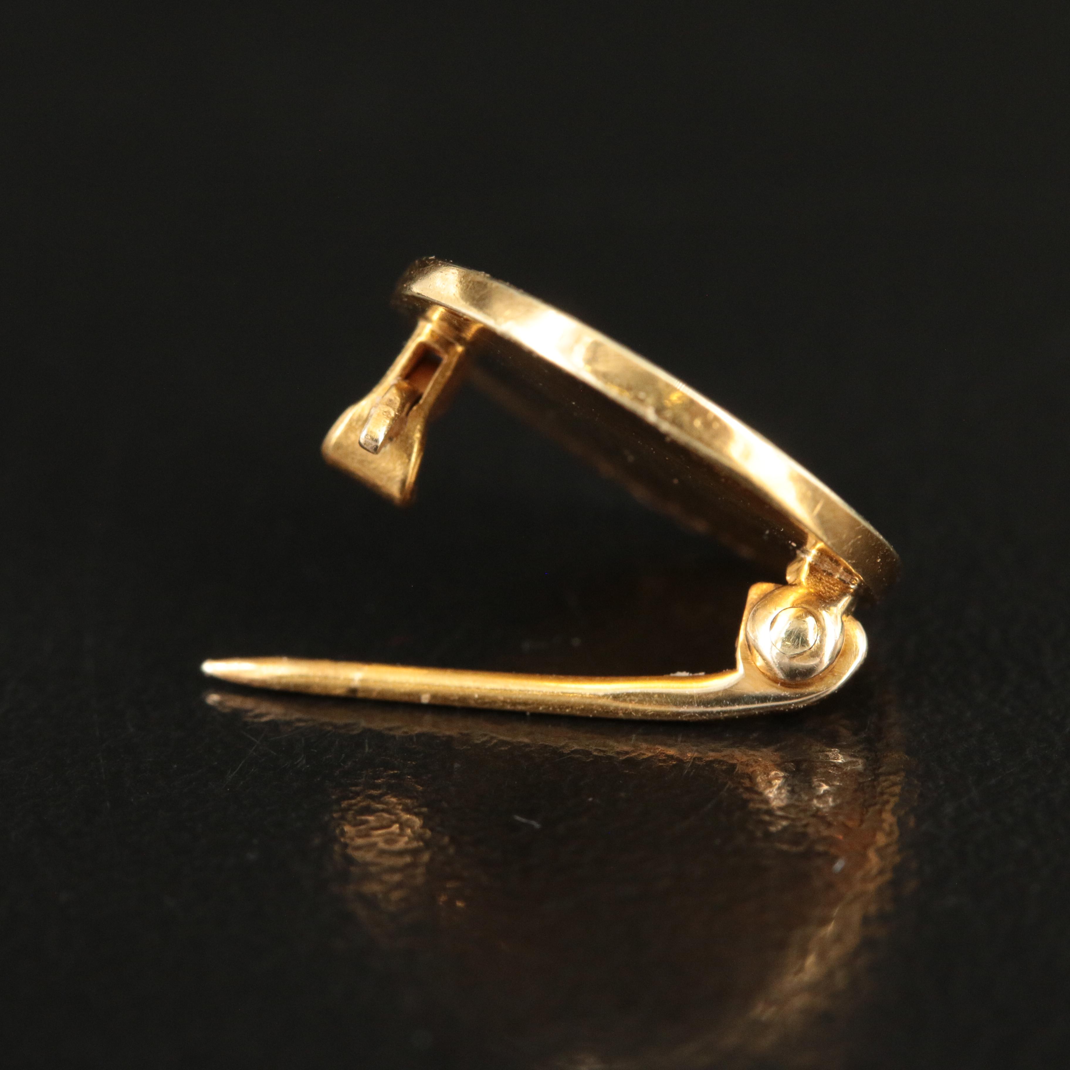 Tiffany & Co. 14K Vintage Initial Pin