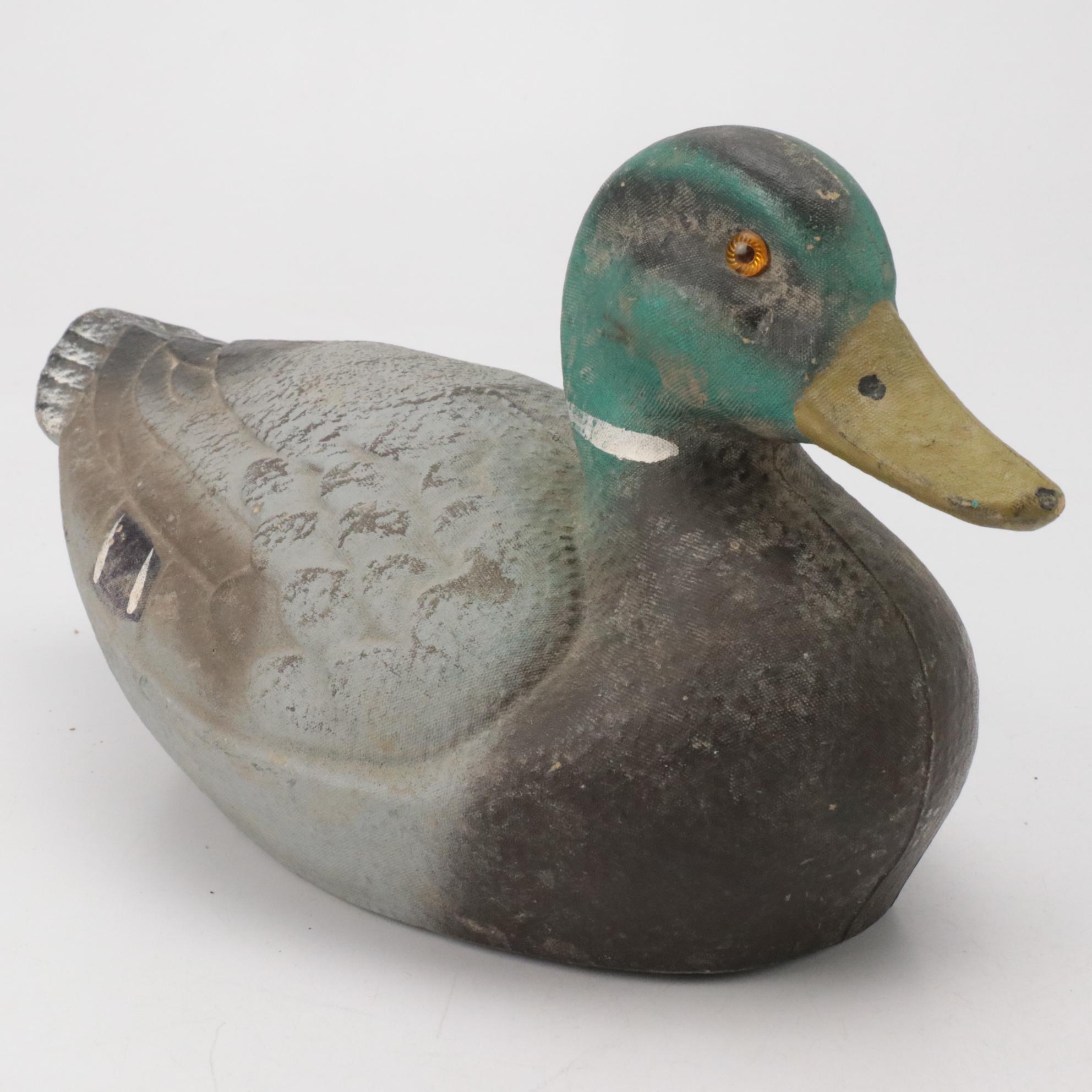 General Fibre Co. and Other Papier-Mâché Duck Decoys, Mid to Late 20th Century