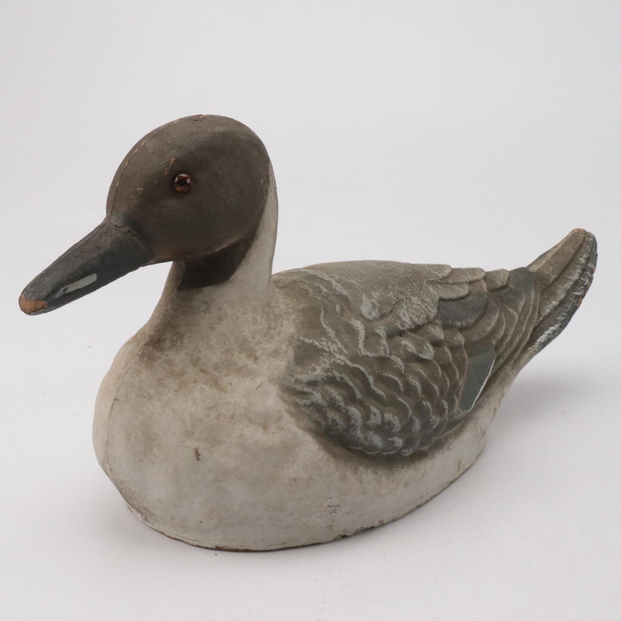 General Fibre Co. and Other Papier-Mâché Duck Decoys, Mid to Late 20th Century