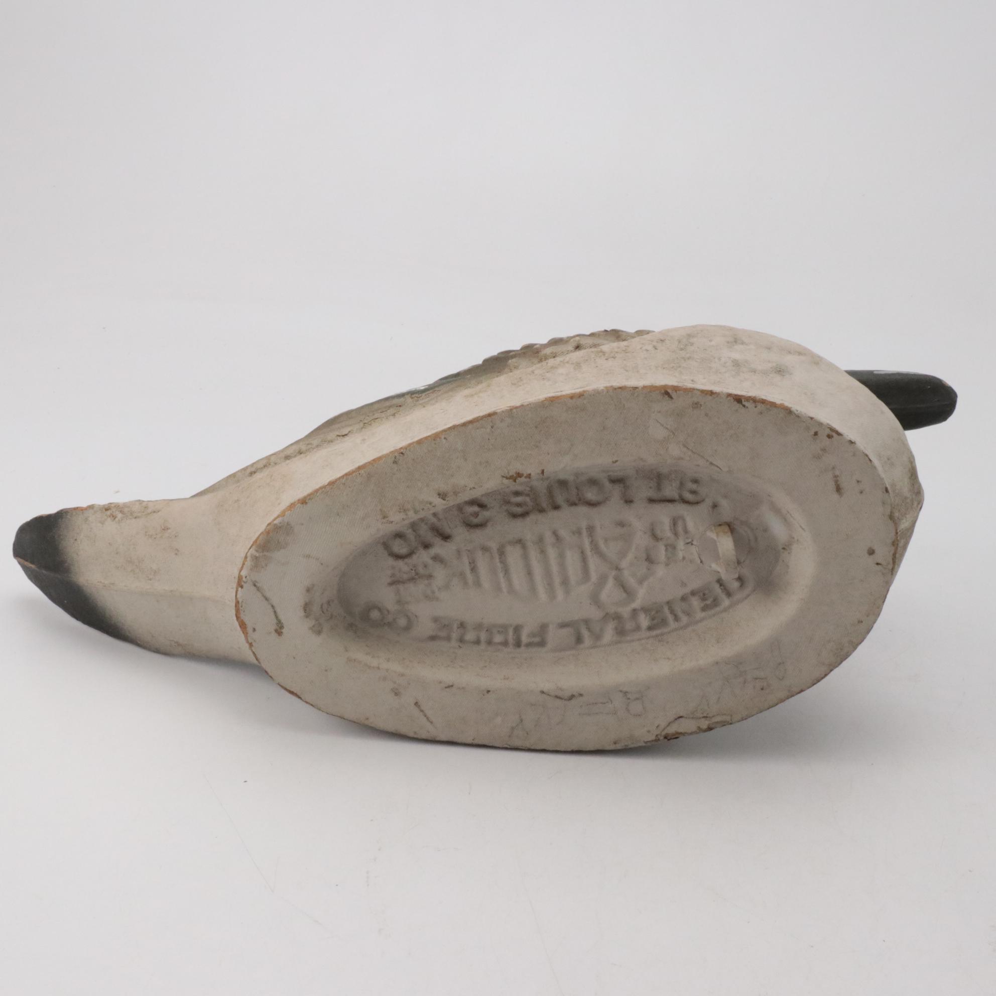 General Fibre Co. and Other Papier-Mâché Duck Decoys, Mid to Late 20th Century