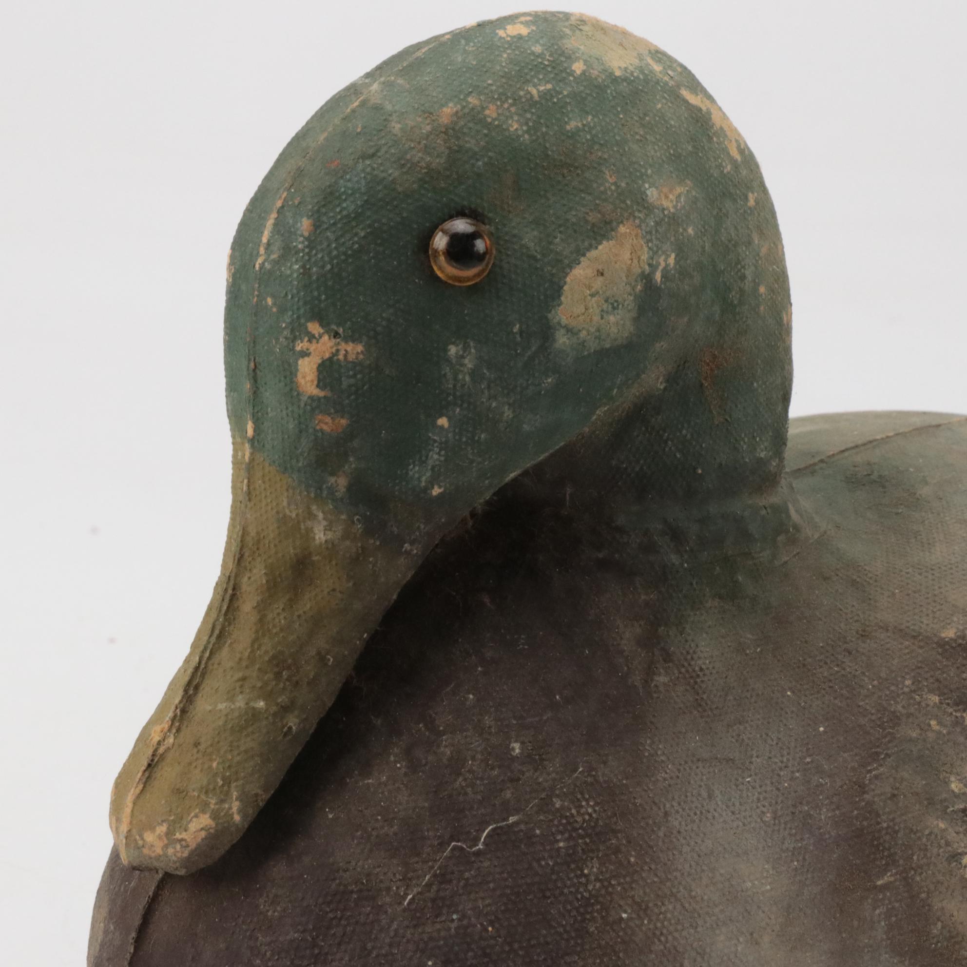 General Fibre Co. and Other Papier-Mâché Duck Decoys, Mid to Late 20th Century