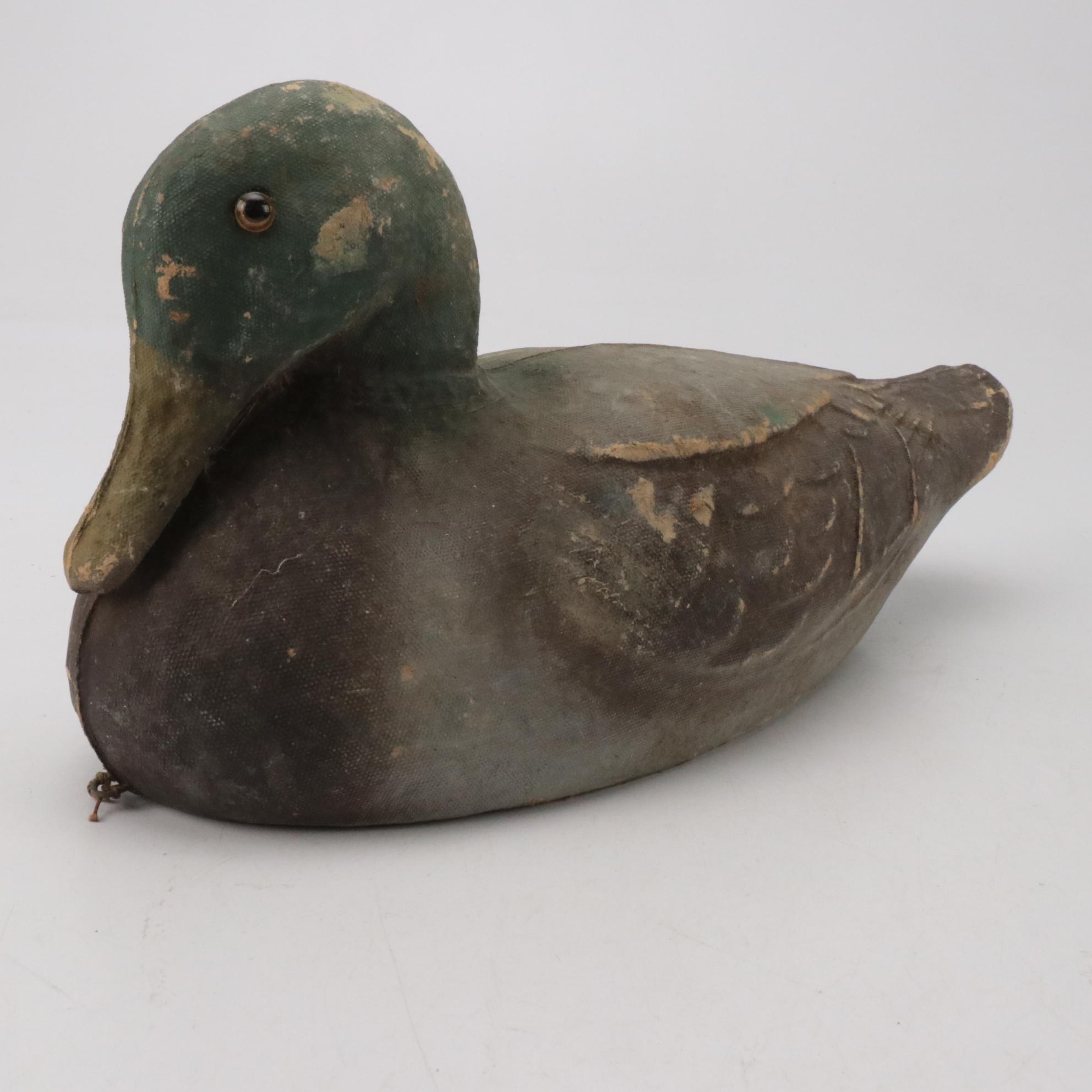 General Fibre Co. and Other Papier-Mâché Duck Decoys, Mid to Late 20th Century