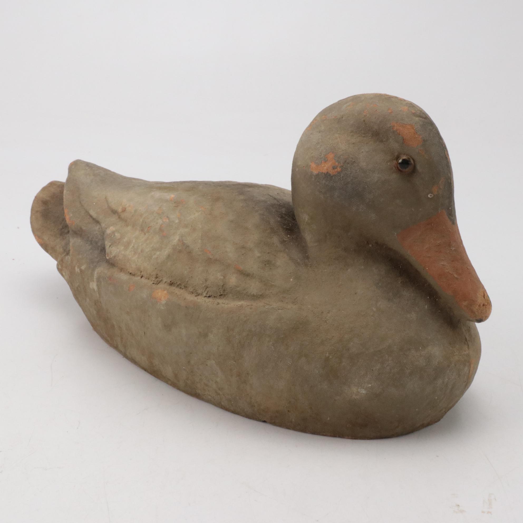General Fibre Co. and Other Papier-Mâché Duck Decoys, Mid to Late 20th Century