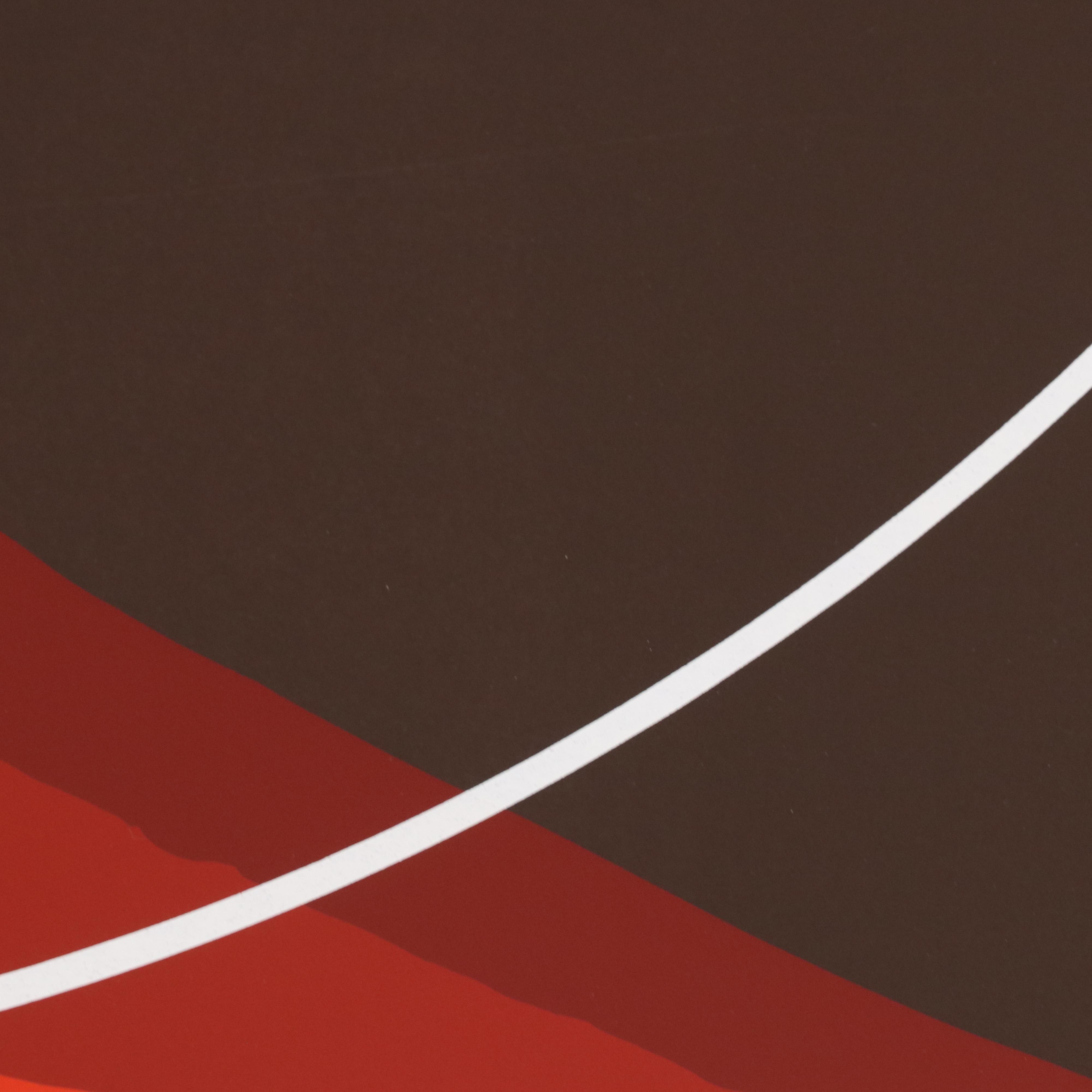 Thomas Whelan Benton Serigraph "Red Mountain," 1981