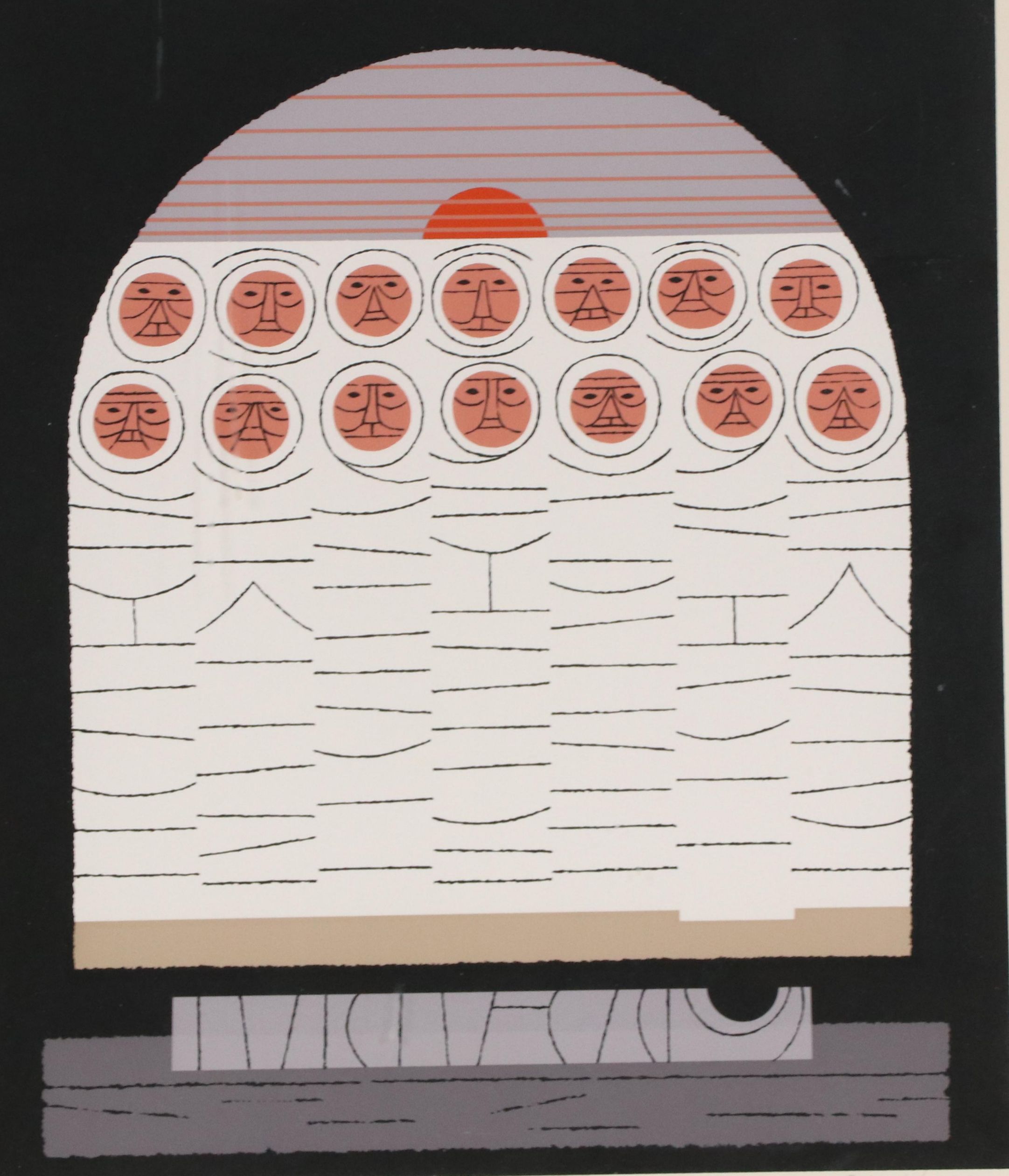 Edie Harper Serigraph "Sonrise"