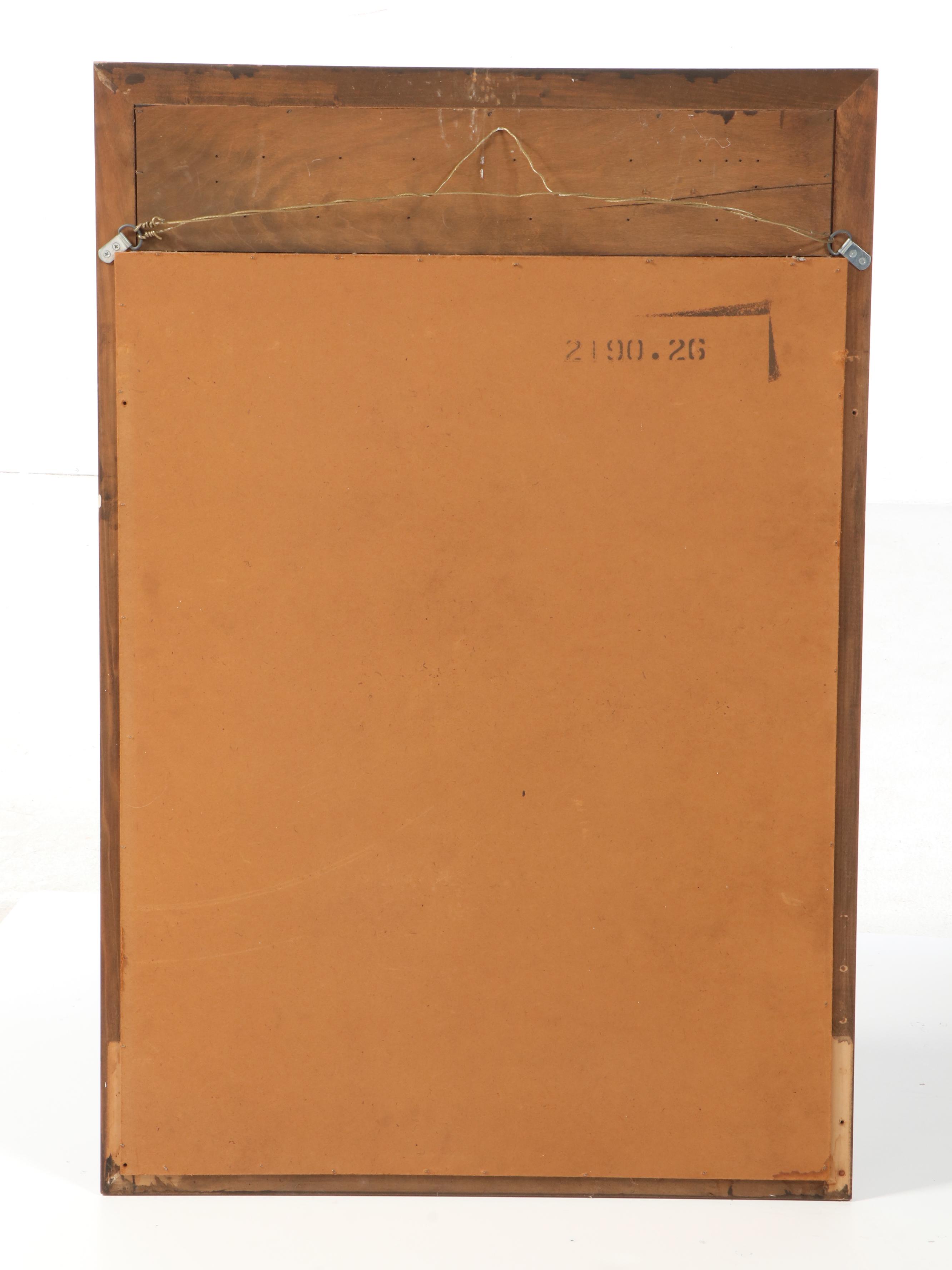 Neoclassical Style Walnut and Cherrywood Mirror, Mid to Late 20th Century