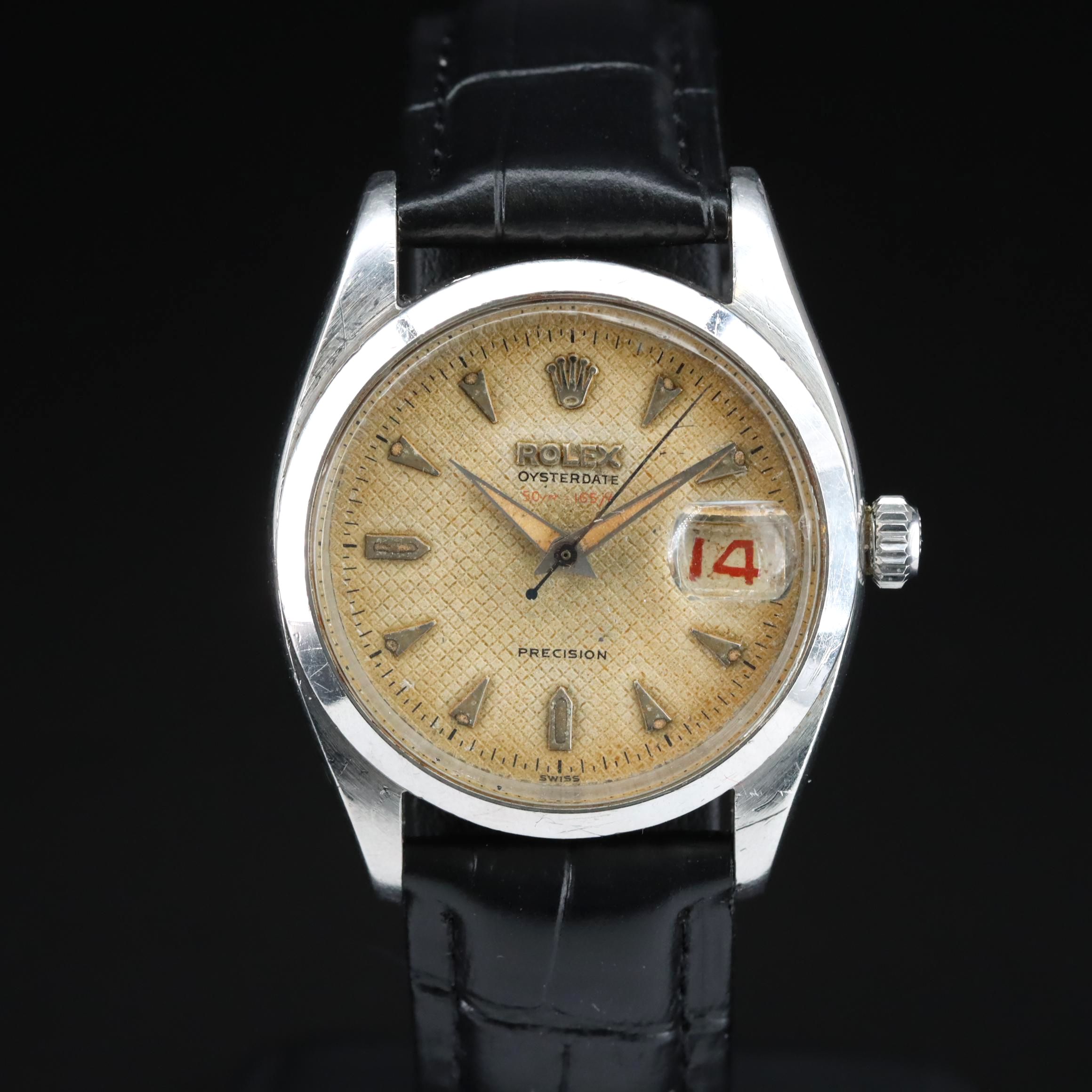 1954 Rolex Oysterdate Precision 50M = 165ft Watch