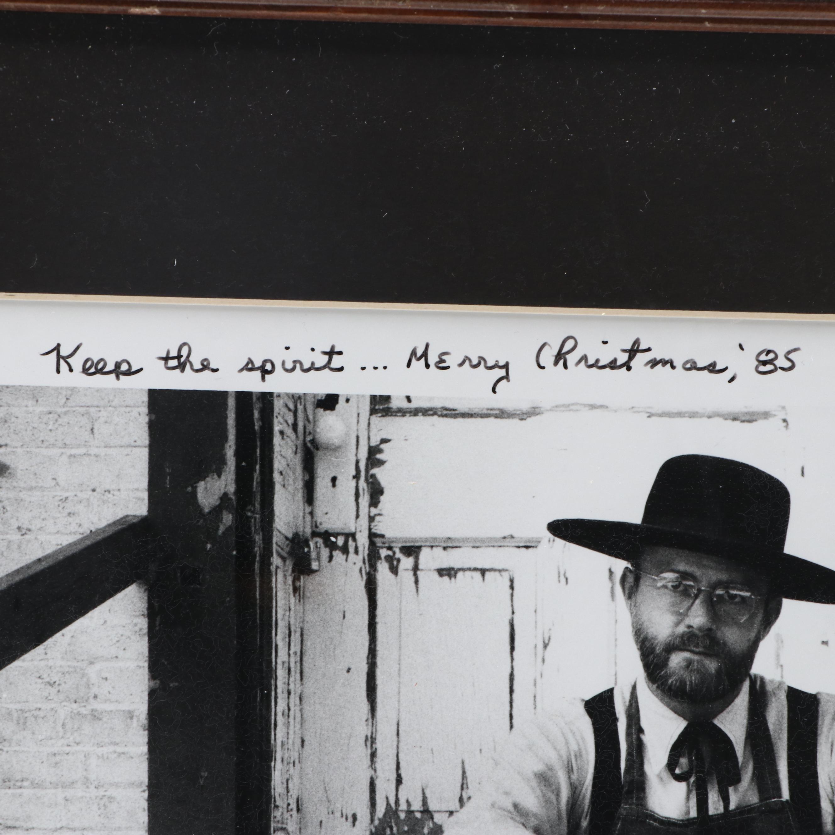 Photograph of Vintner Steve Kistler with Personalized Dedication