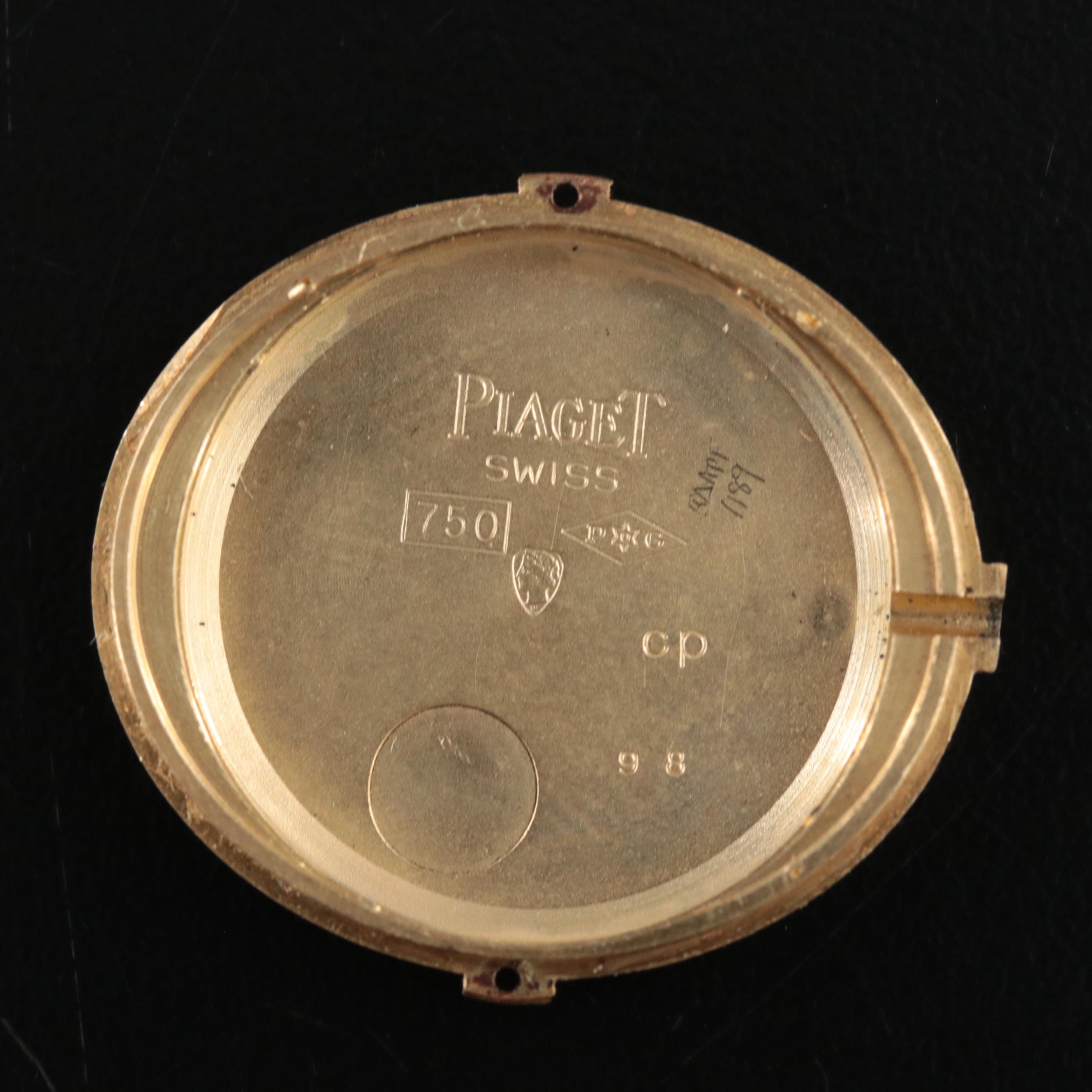 18K Piaget 1.00 CTW Diamond, Opal Dial Watch