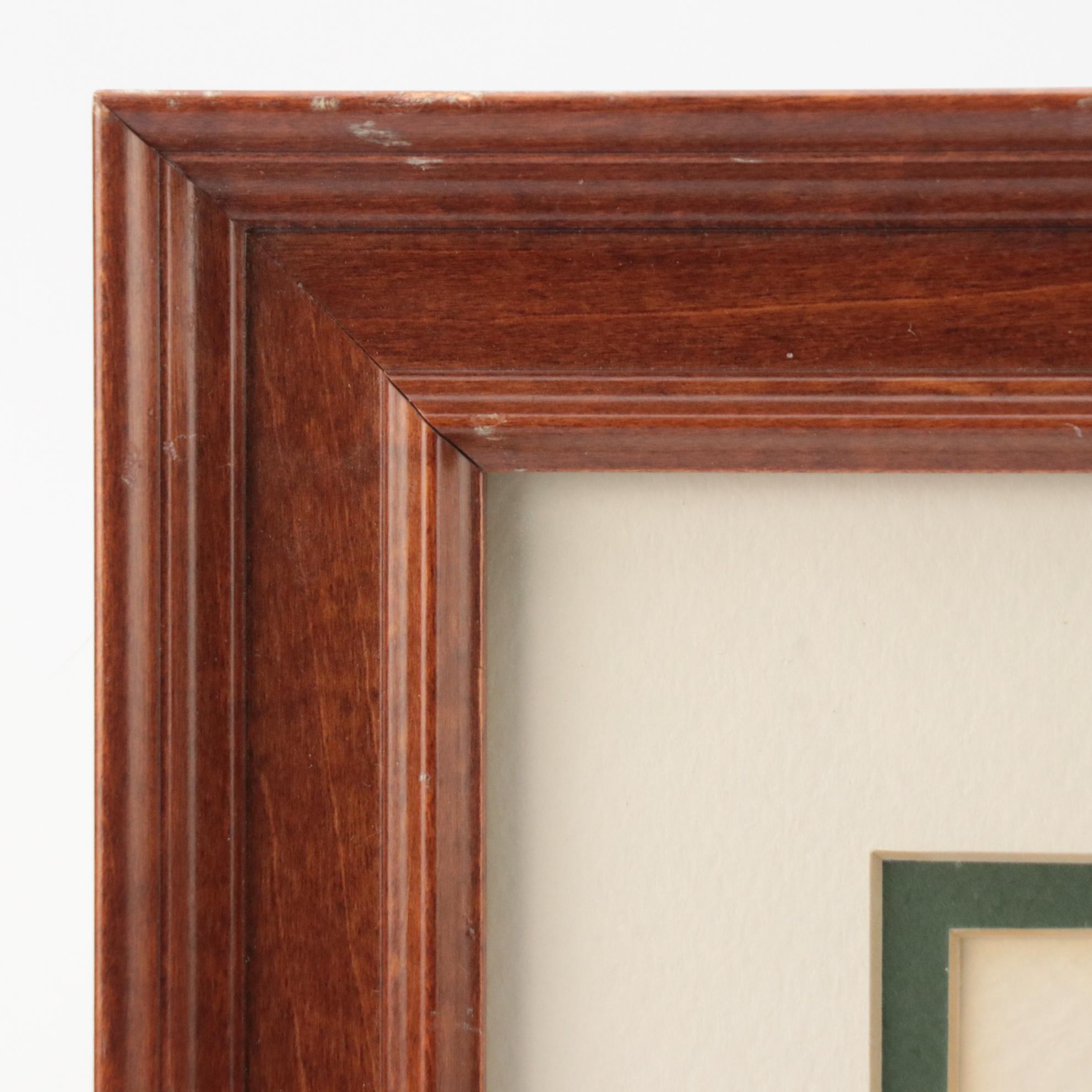 Kosbab Watercolor Painting of Fluffy Rainbow Cat, Circa 1980