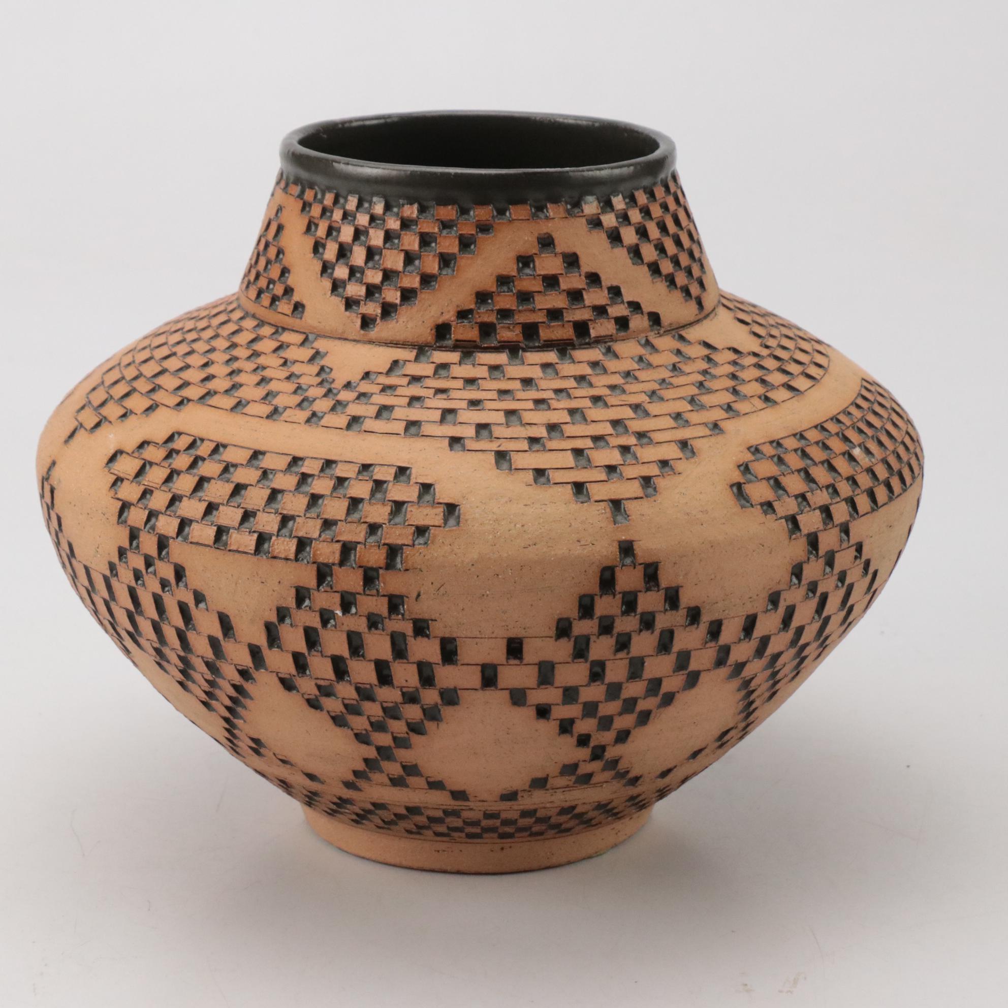 Walter Yovaish Hand Thrown Stoneware Vase