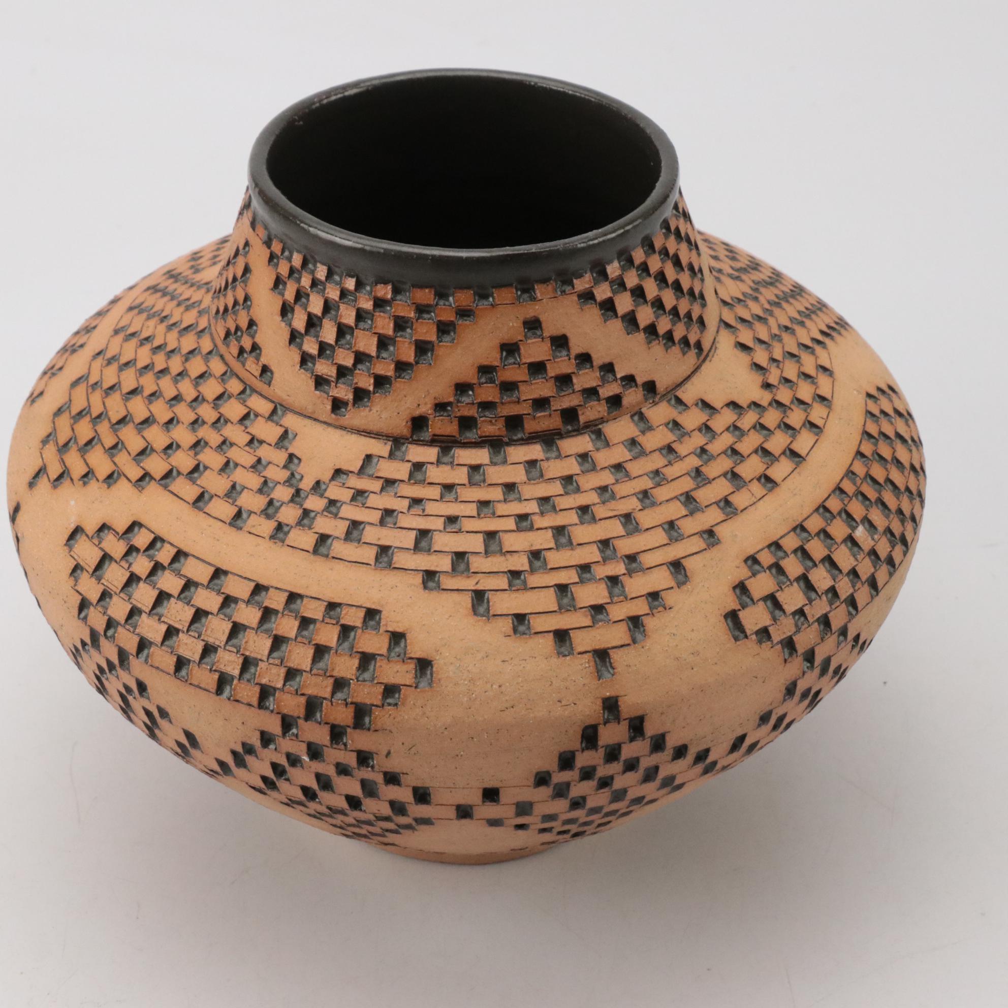 Walter Yovaish Hand Thrown Stoneware Vase