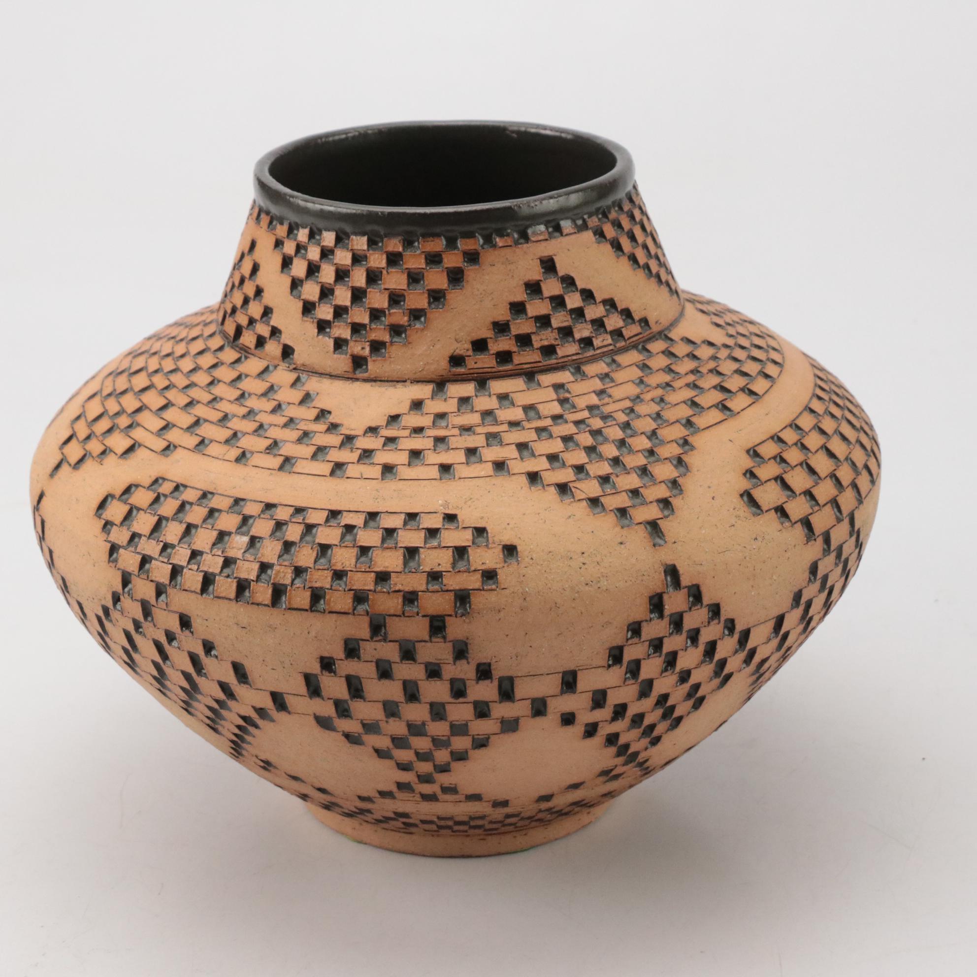 Walter Yovaish Hand Thrown Stoneware Vase