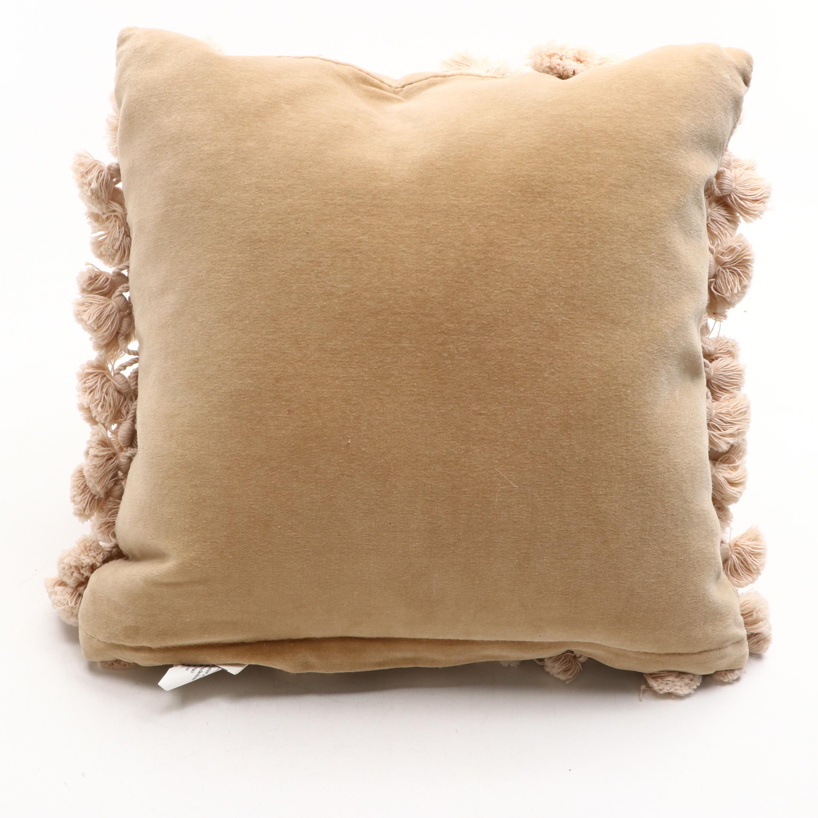 Floral Needlepoint Accent Pillow and Handmade Accent Pillows with