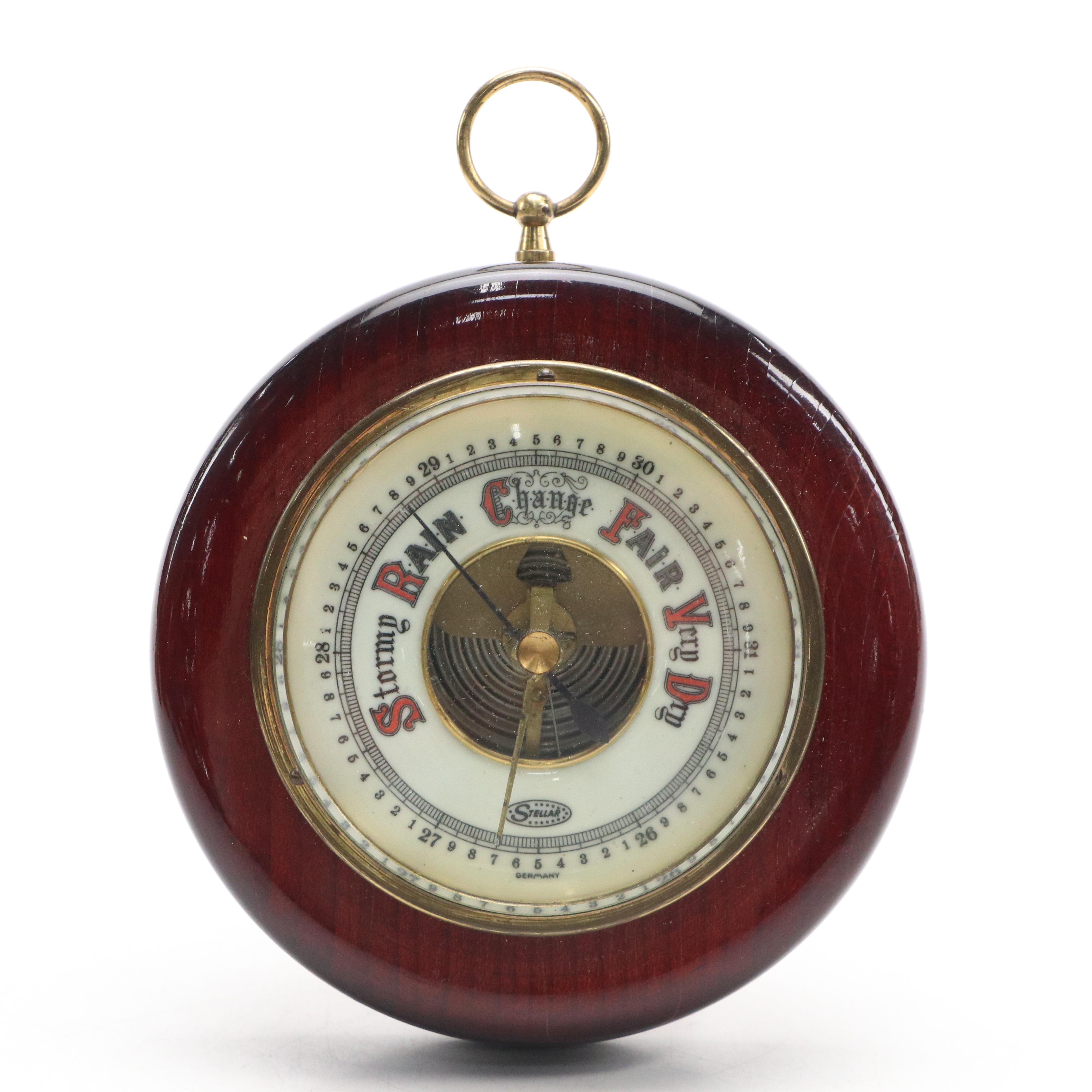 Bronze Wall-Mounted Titanic Replica Ship Bell with Desktop Compass & Barometers