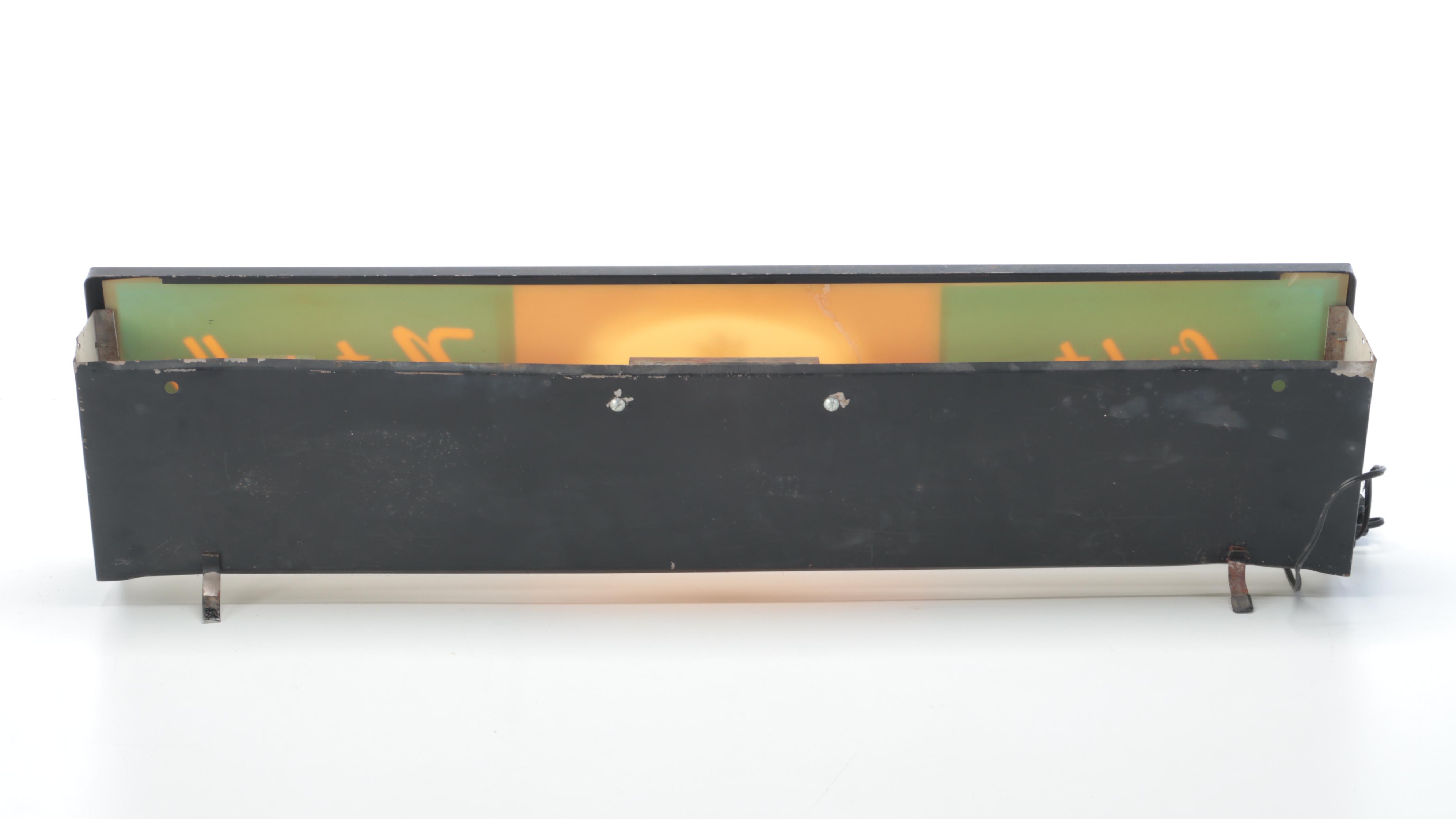 Hudepohl Beer Illuminated Advertising Sign, Mid-20th Century