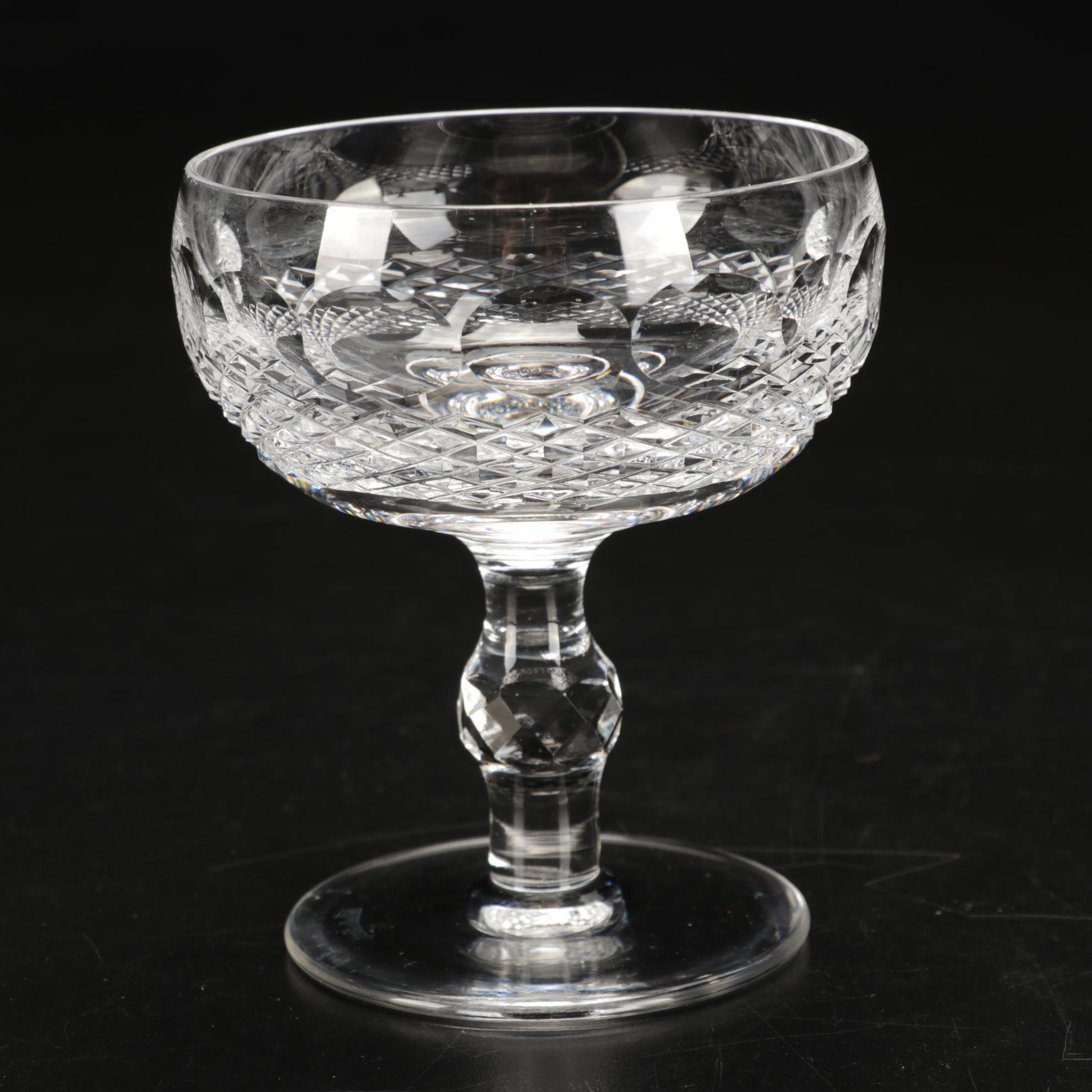 Waterford "Colleen" Crystal Champagne Coupes/Sherbets, 1968-2018