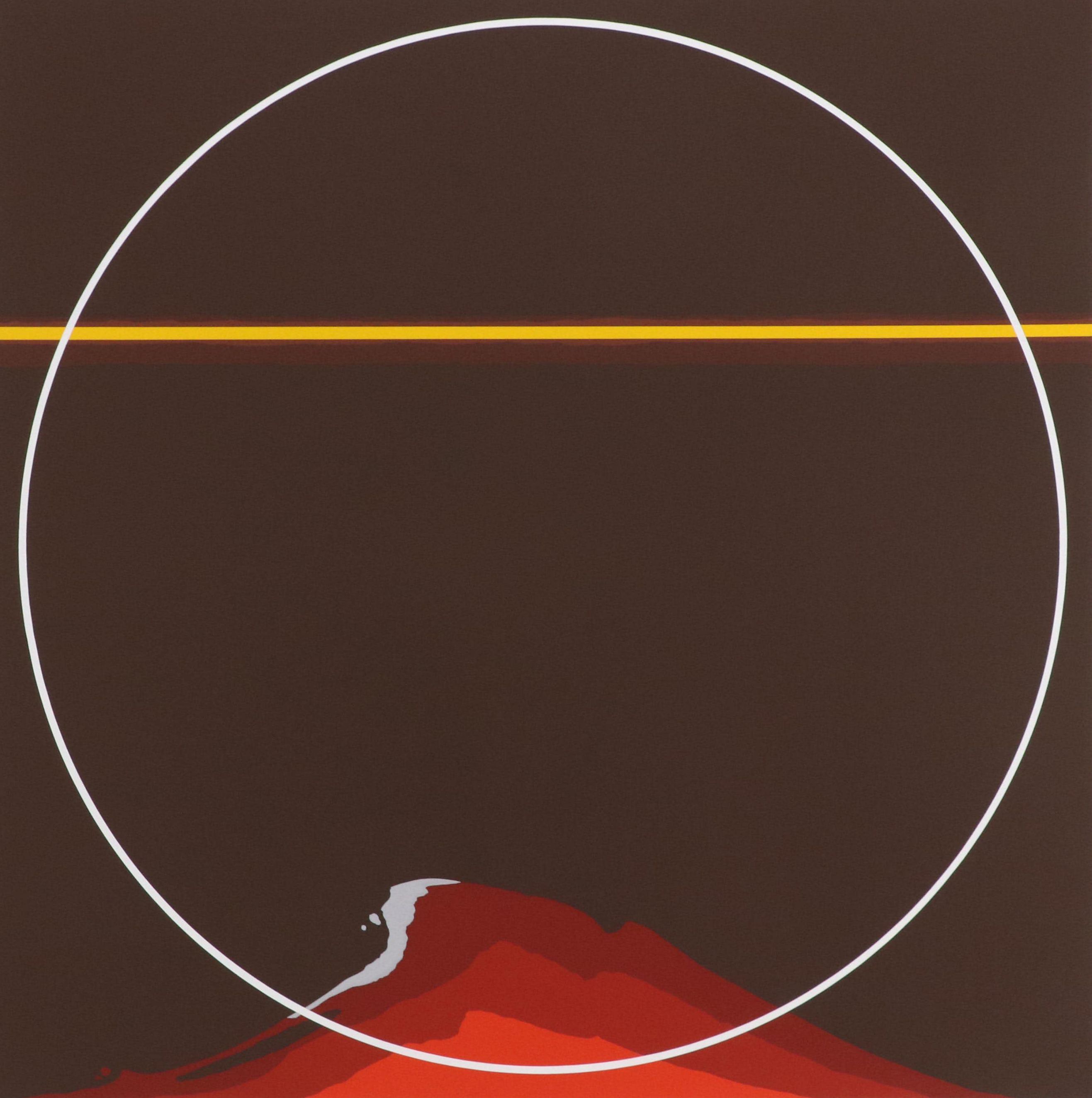 Thomas Whelan Benton Serigraph "Red Mountain," 1981