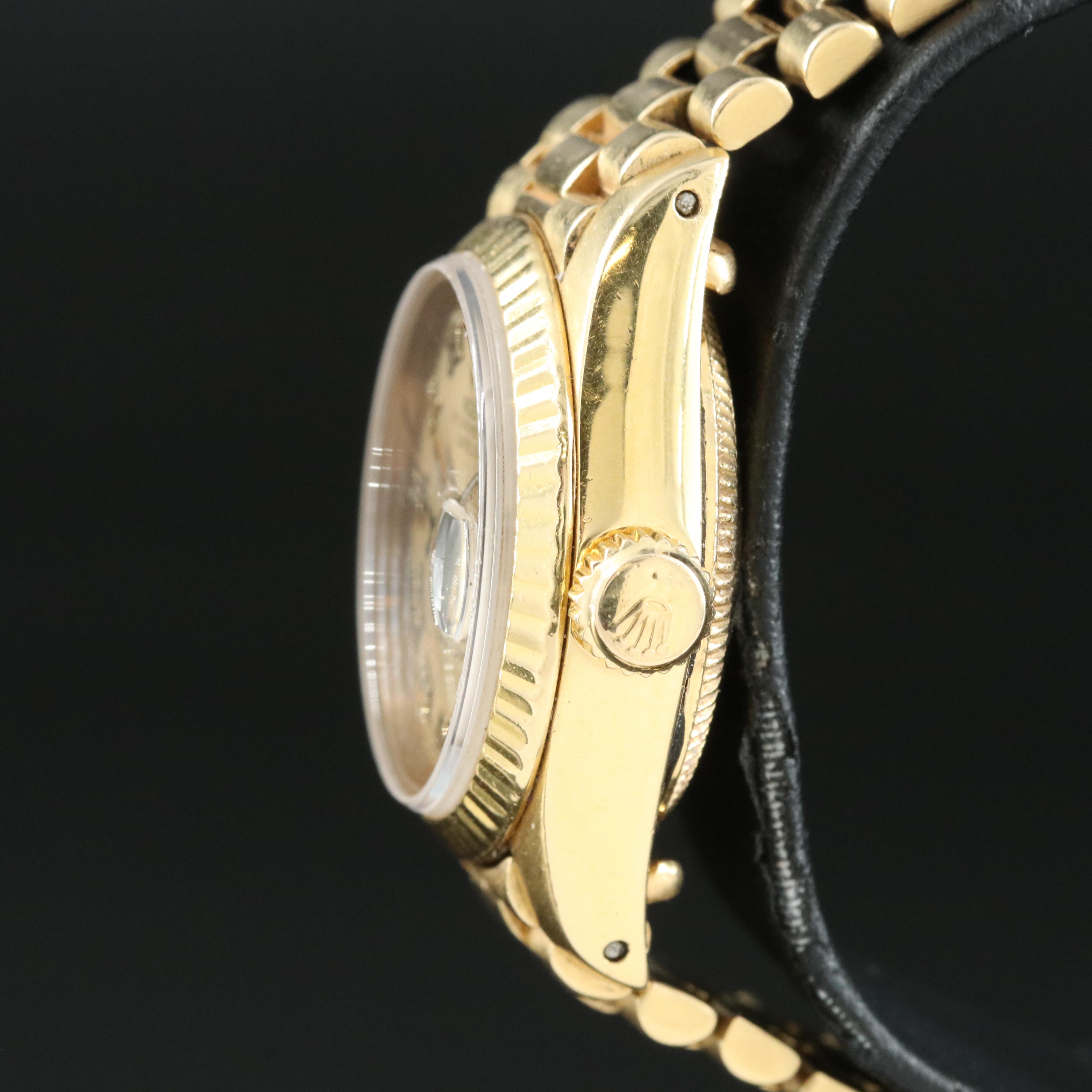 18K Rolex Oyster Perpetual Datejust Watch