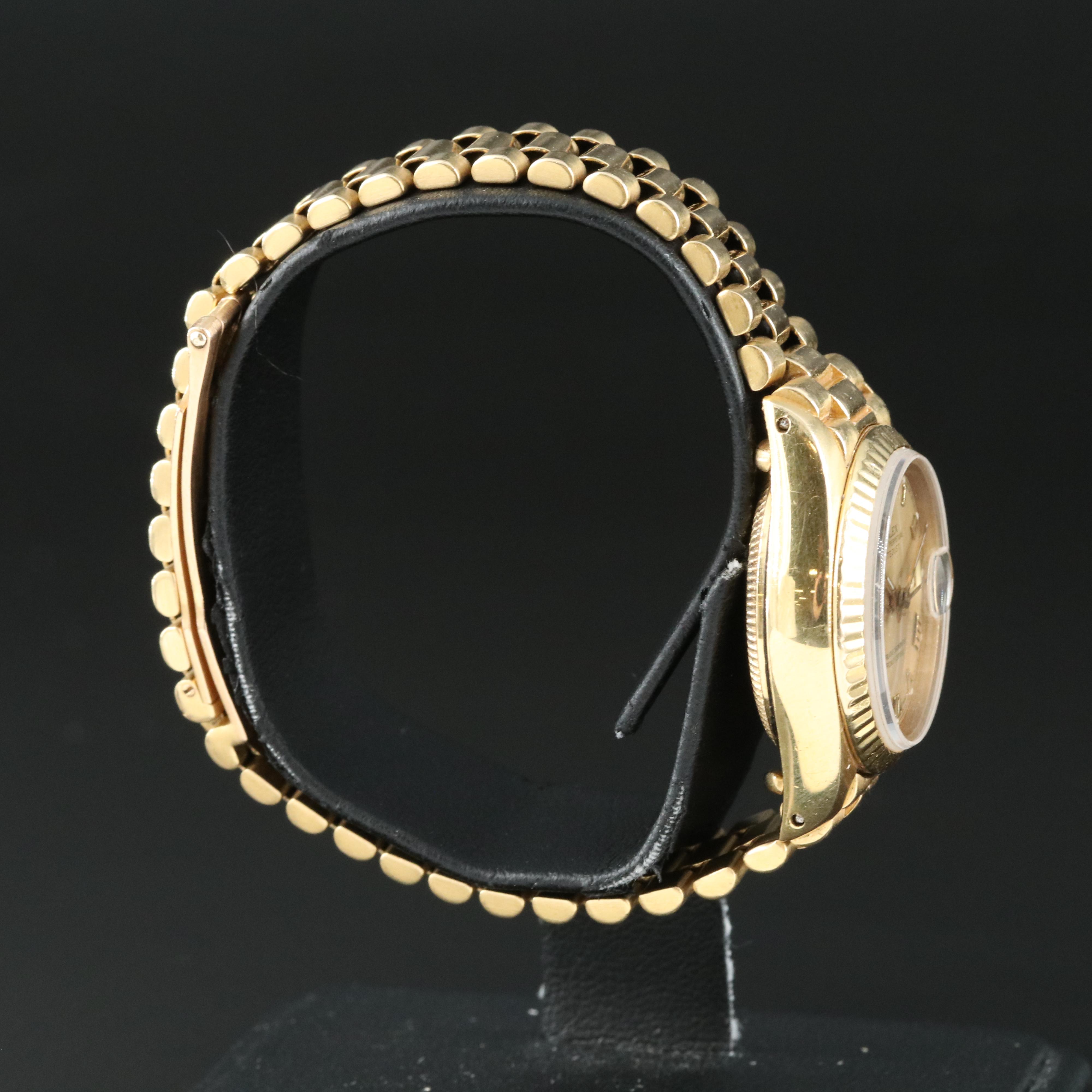 18K Rolex Oyster Perpetual Datejust Watch