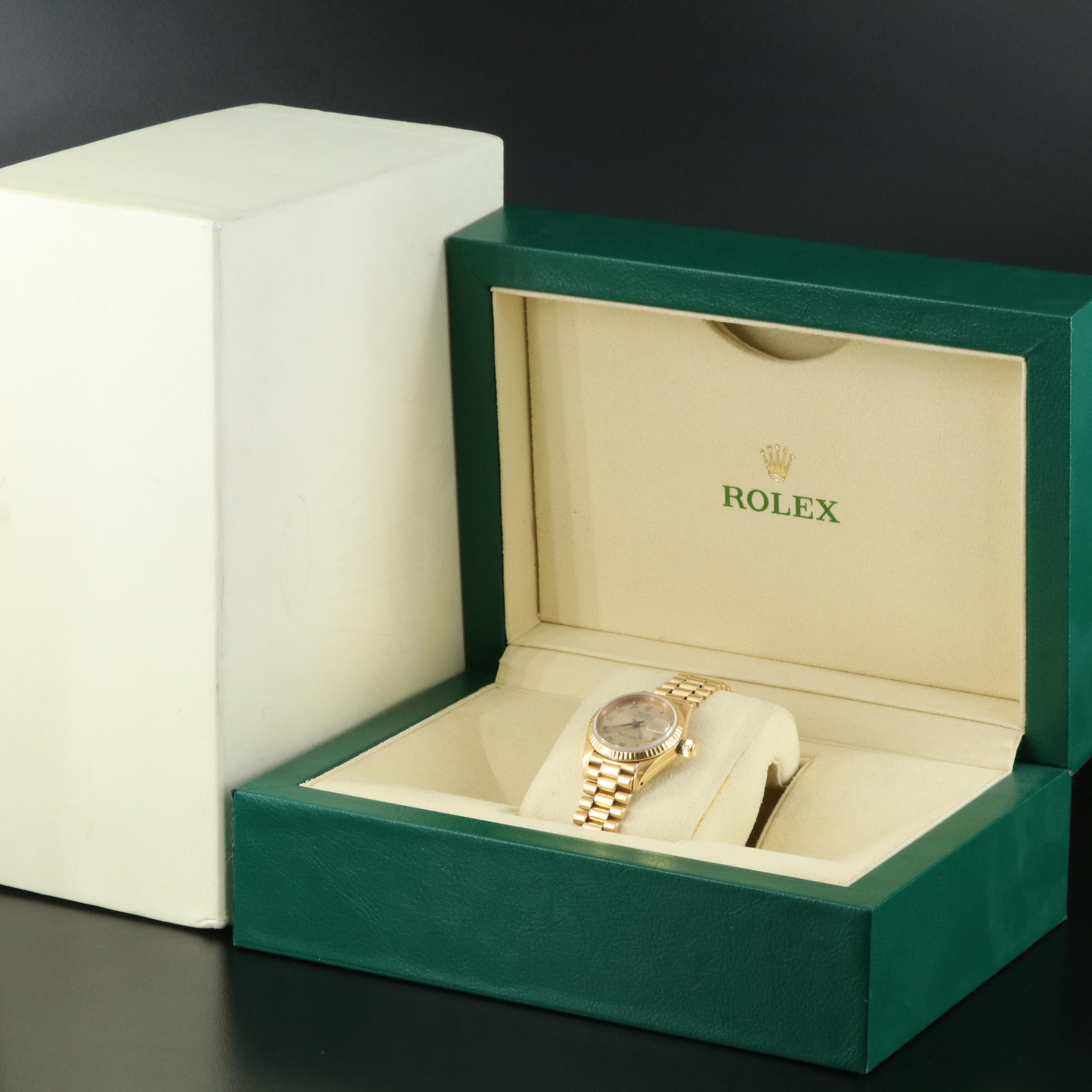18K Rolex Oyster Perpetual Datejust Watch