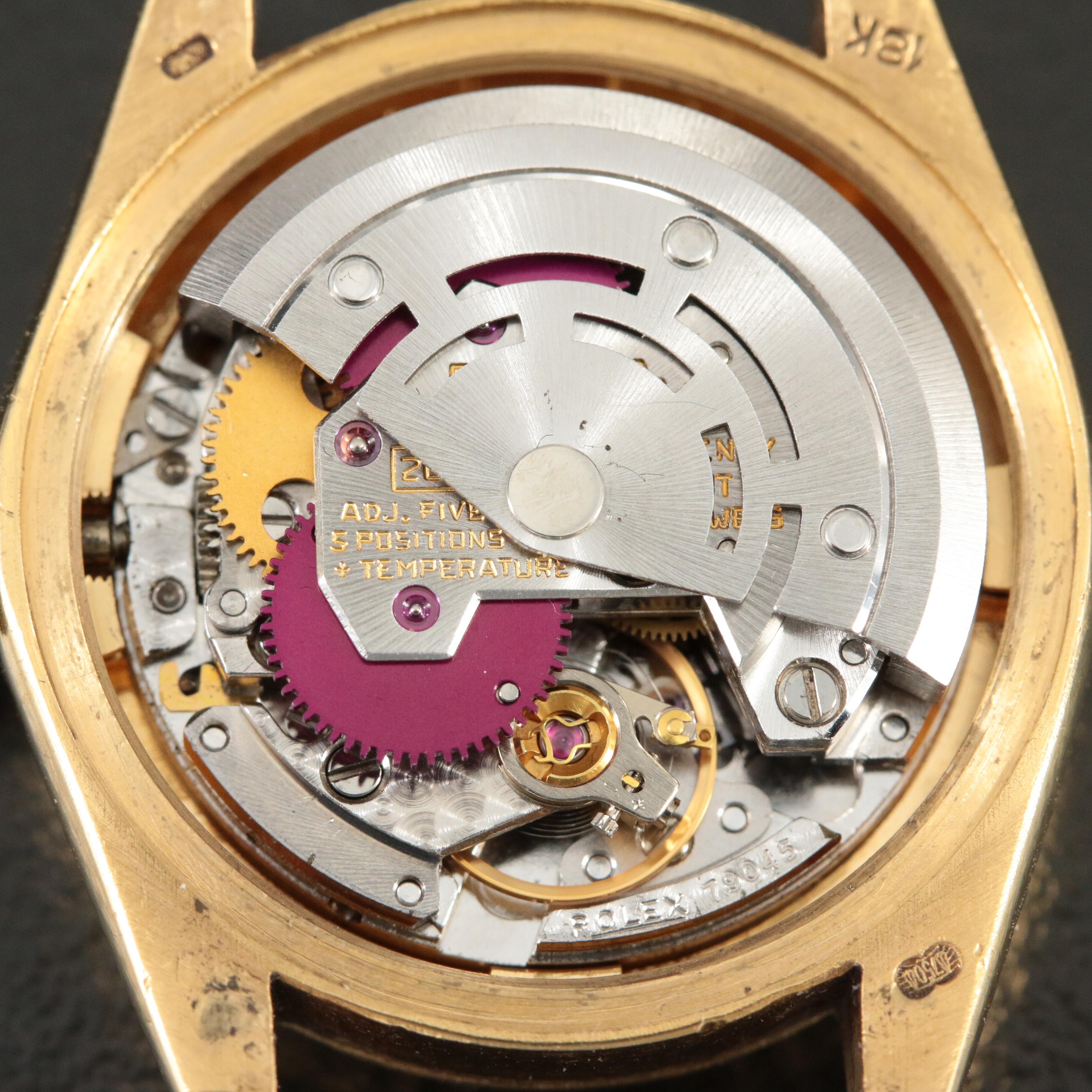 18K Rolex Oyster Perpetual Datejust Watch