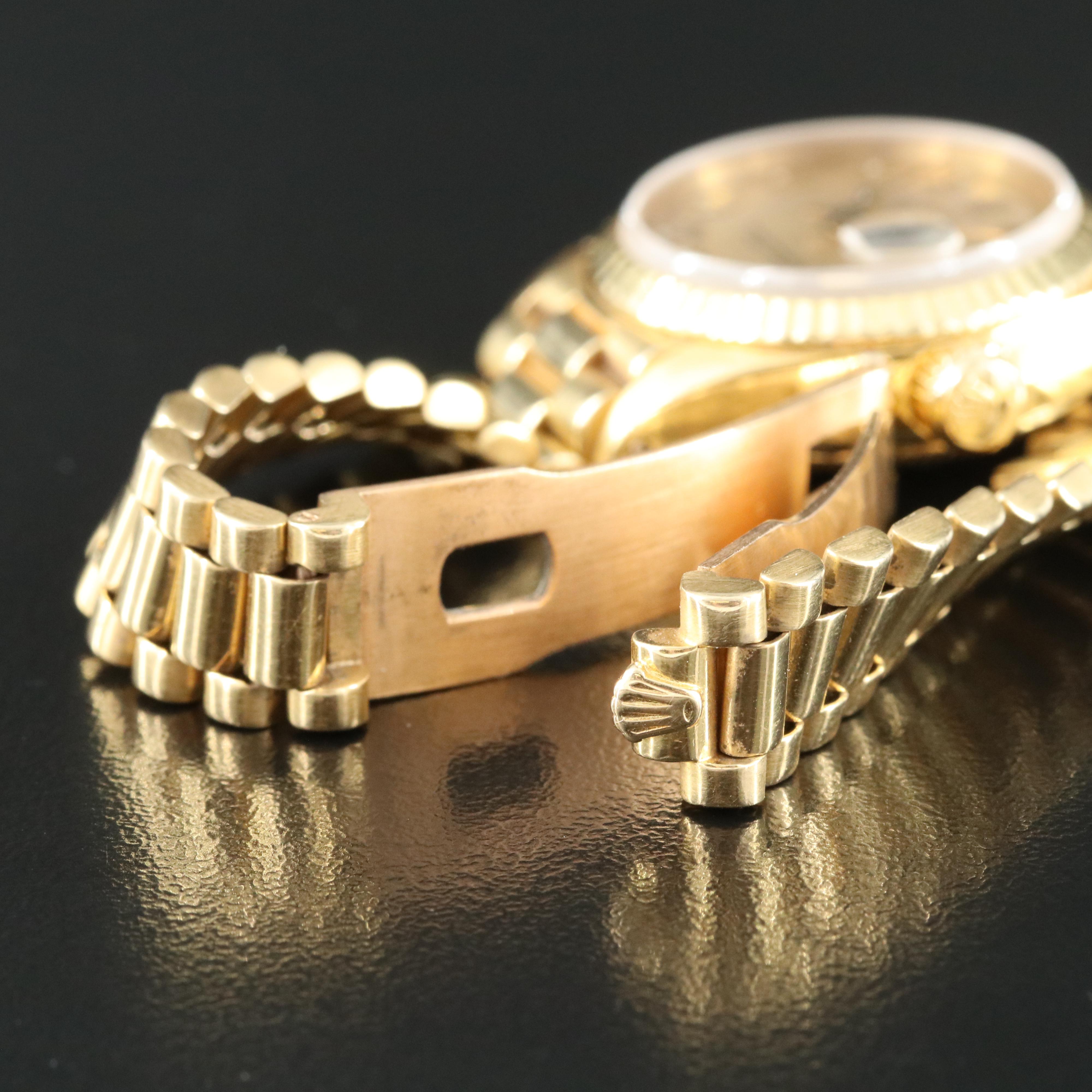 18K Rolex Oyster Perpetual Datejust Watch