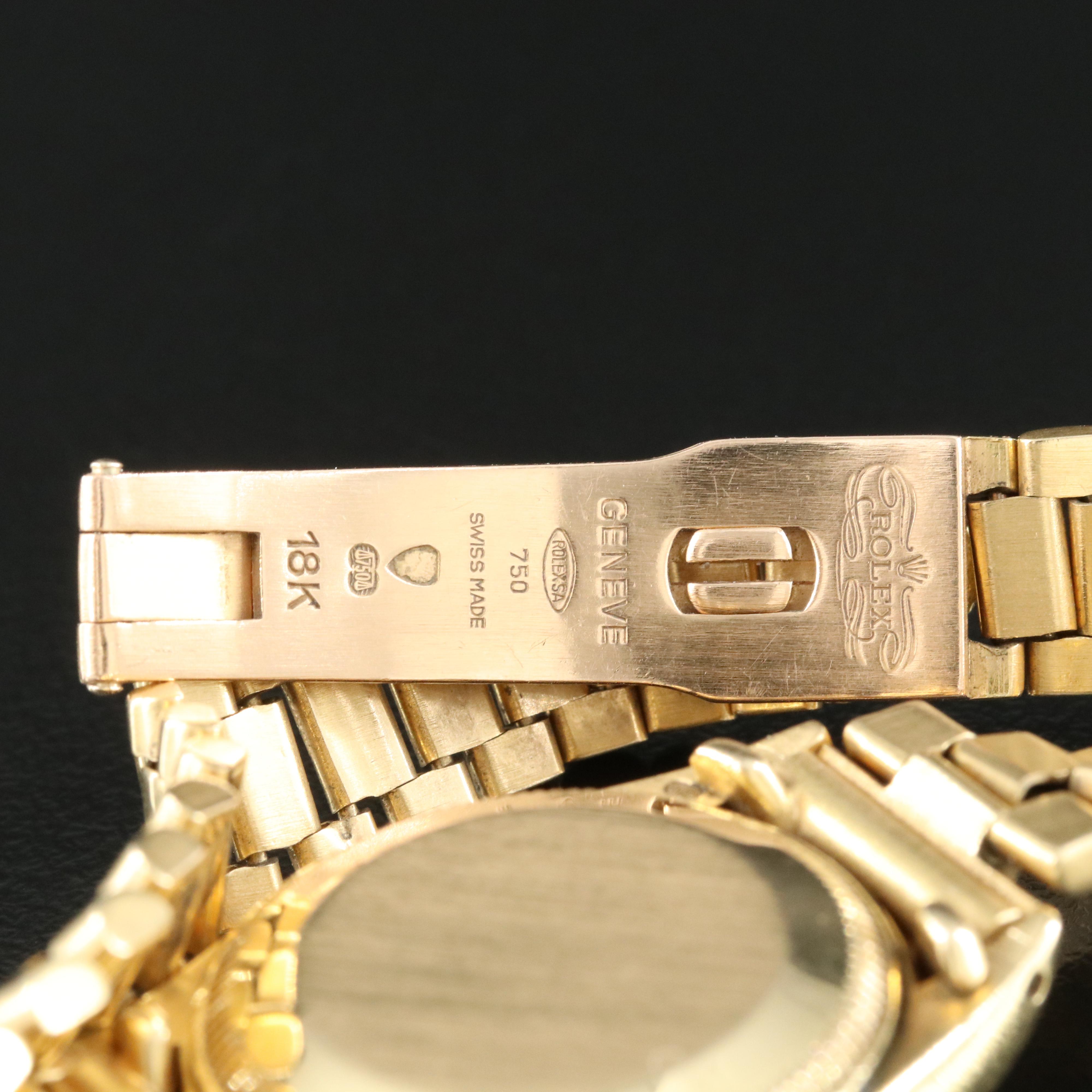 18K Rolex Oyster Perpetual Datejust Watch