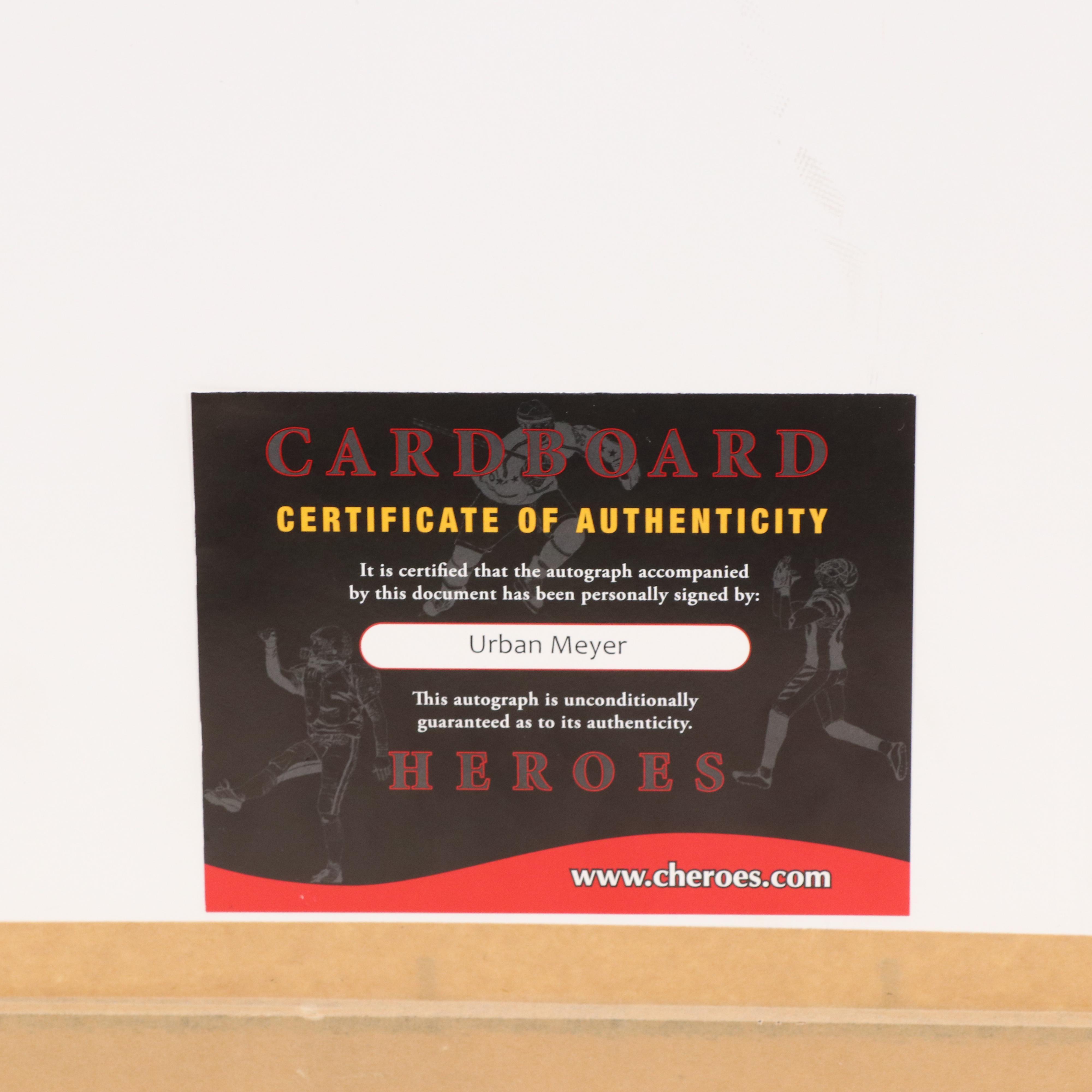 Urban Meyer Signed Ohio State University Buckeyes Print in Matted Display