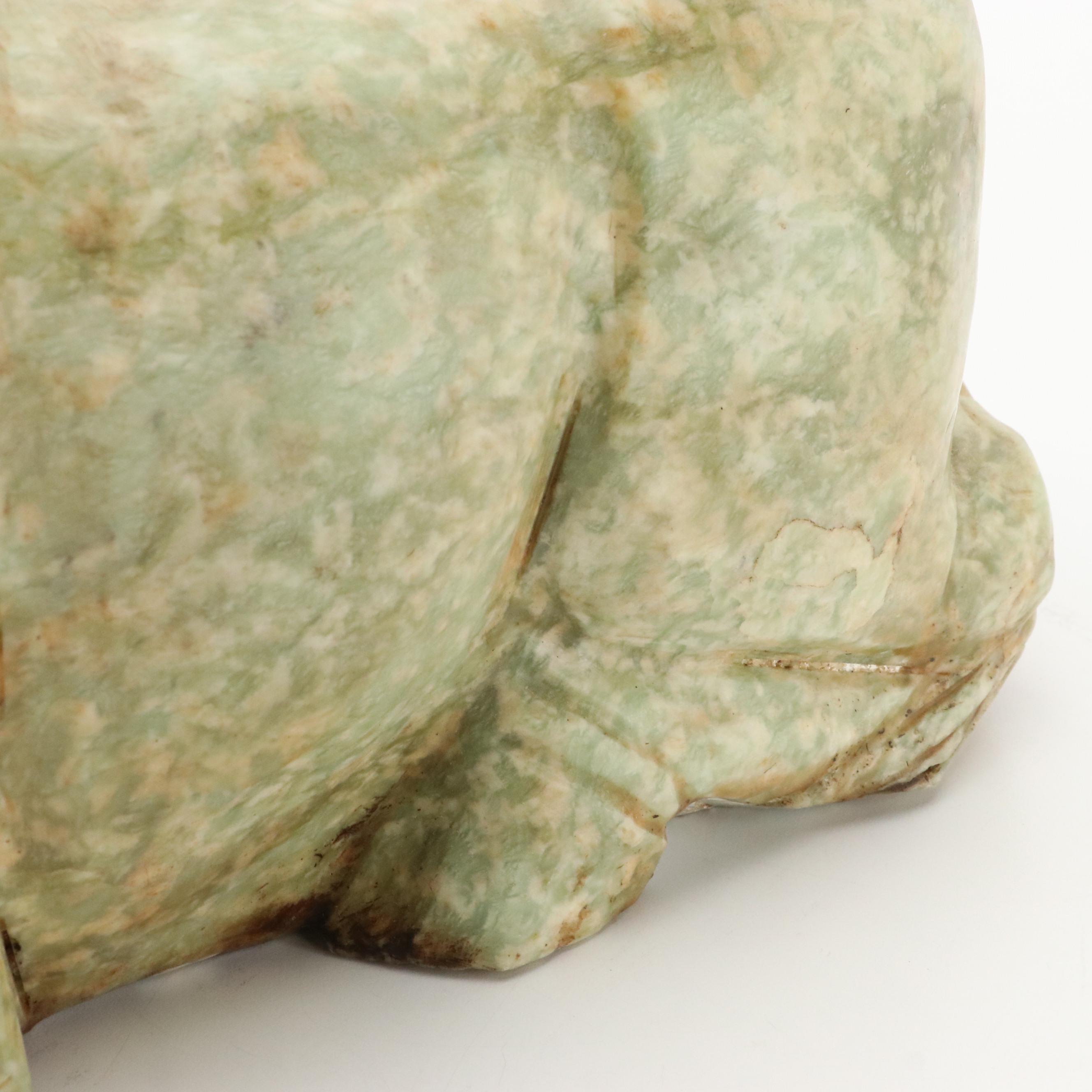 Chinese Carved Stone Horse Sculpture