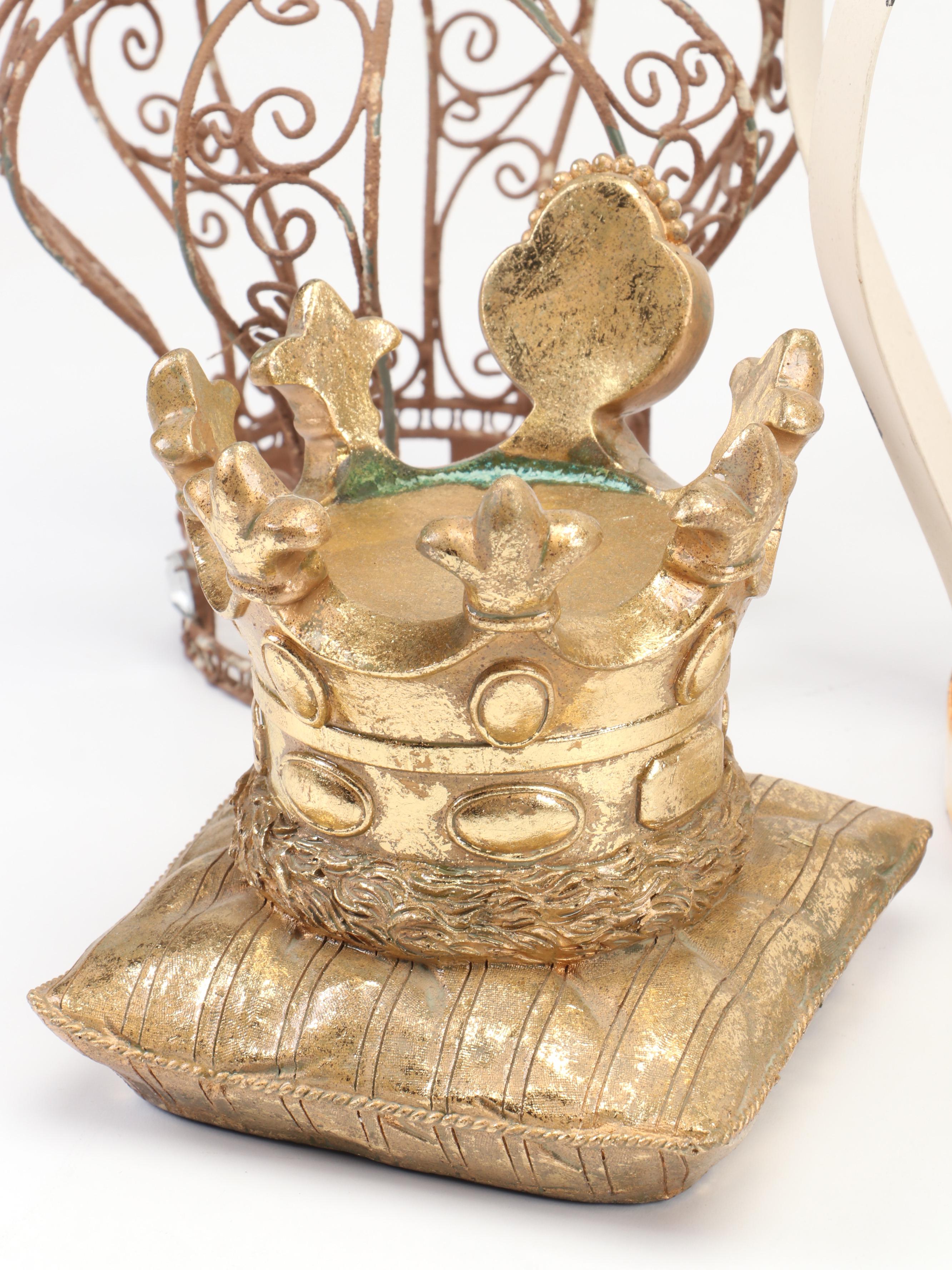 Historic Royal Palaces Golden Jubilee Dish with Crowns and Other Decor