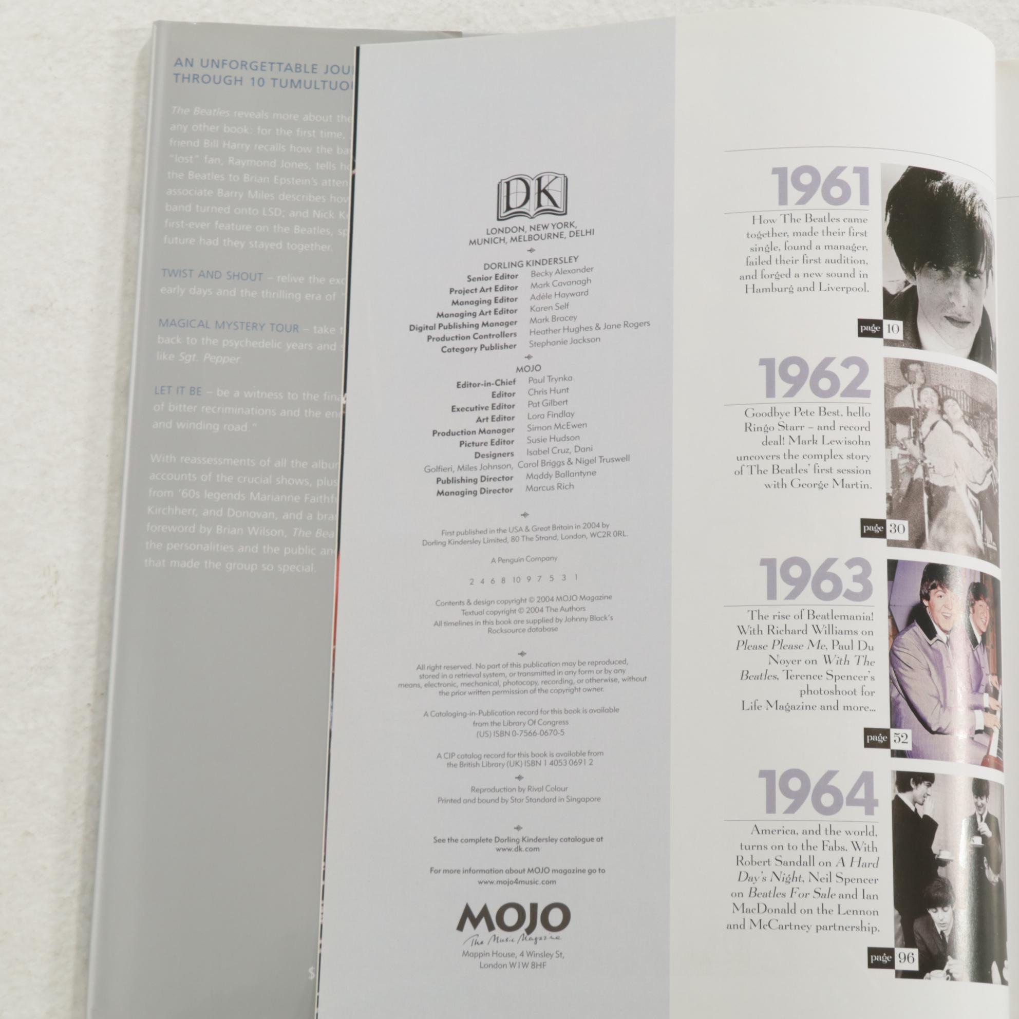 The Beatles Memorabilia with Books, Magazines and Facsimile Signed Poster Board