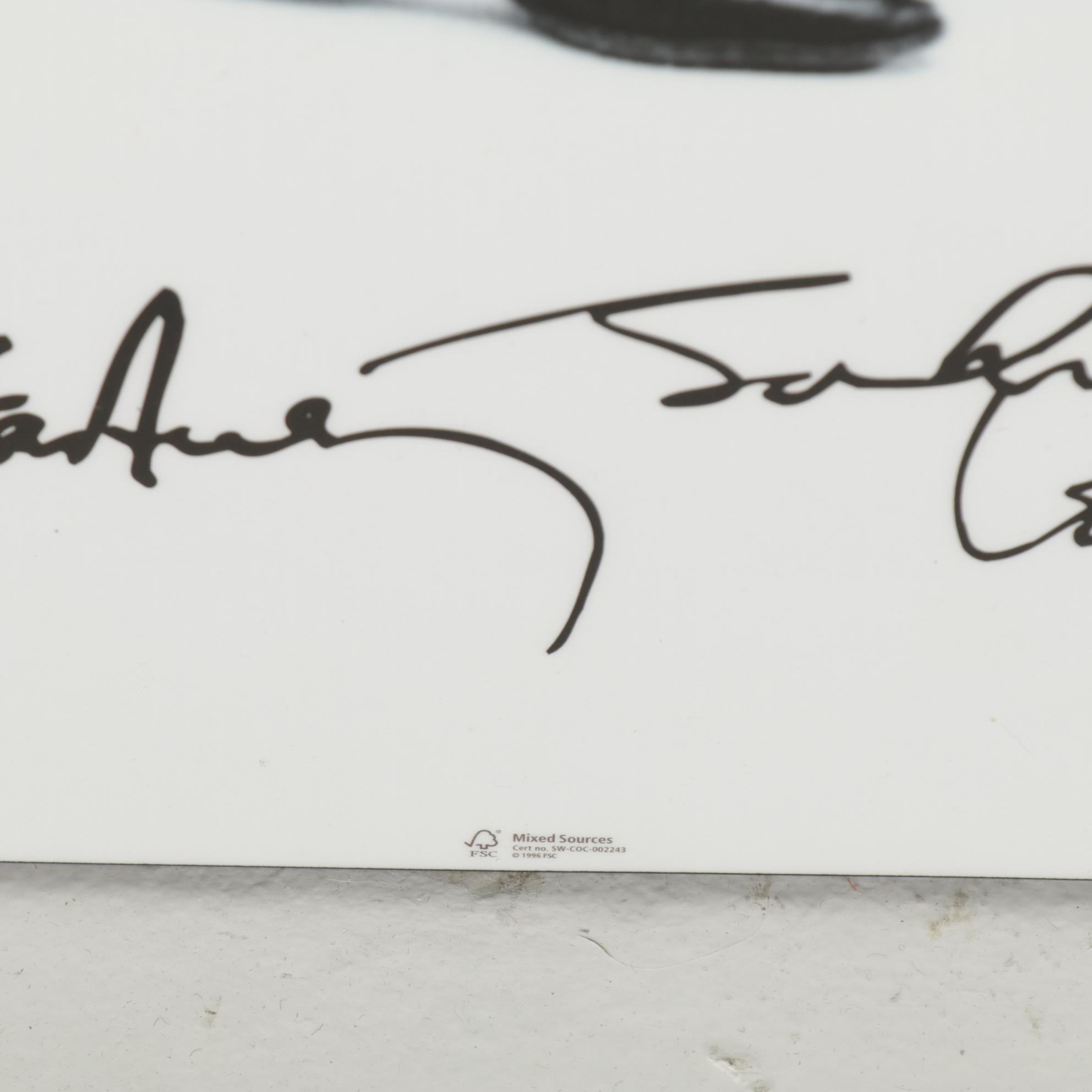 The Beatles Memorabilia with Books, Magazines and Facsimile Signed Poster Board