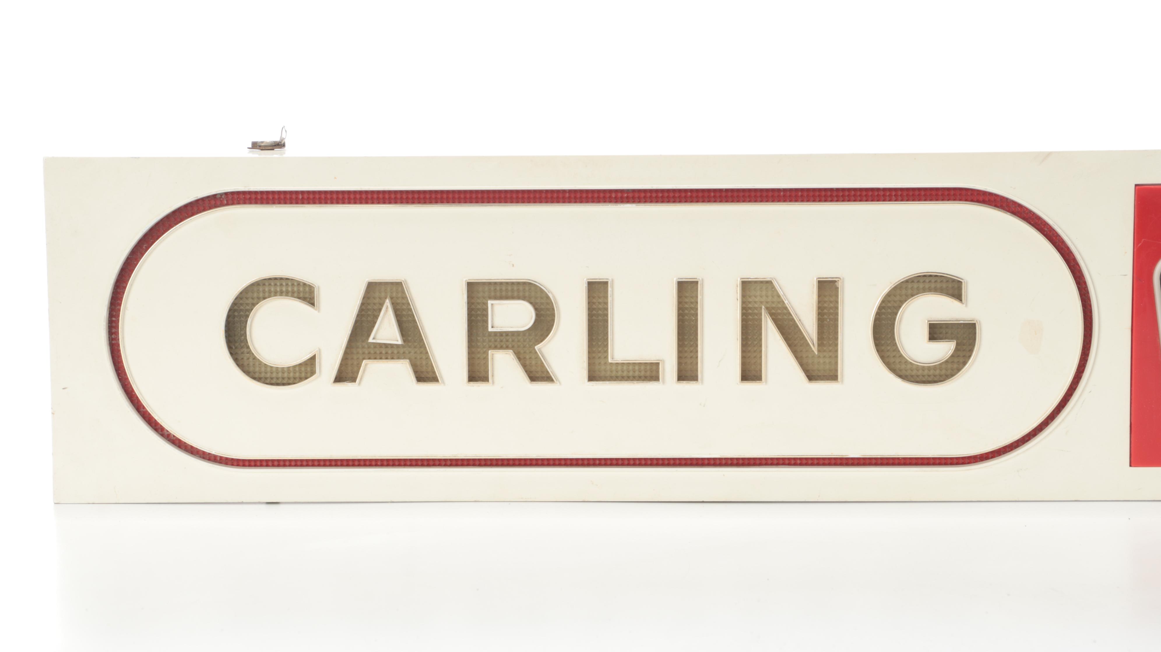 Carling Black Label Beer Lighted Sign