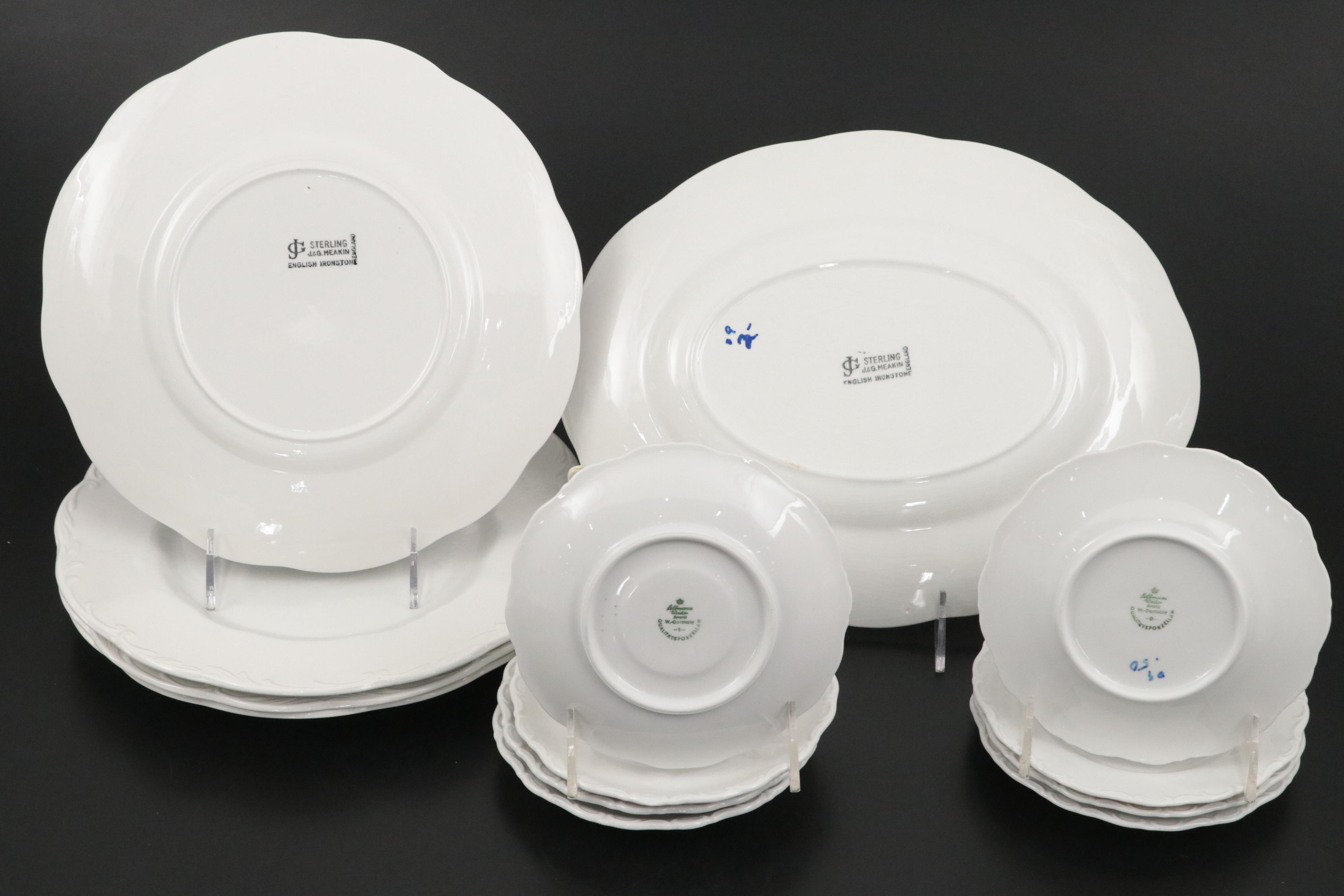 J. & G. Meakin Ironstone with German Porcelain and Other Tableware