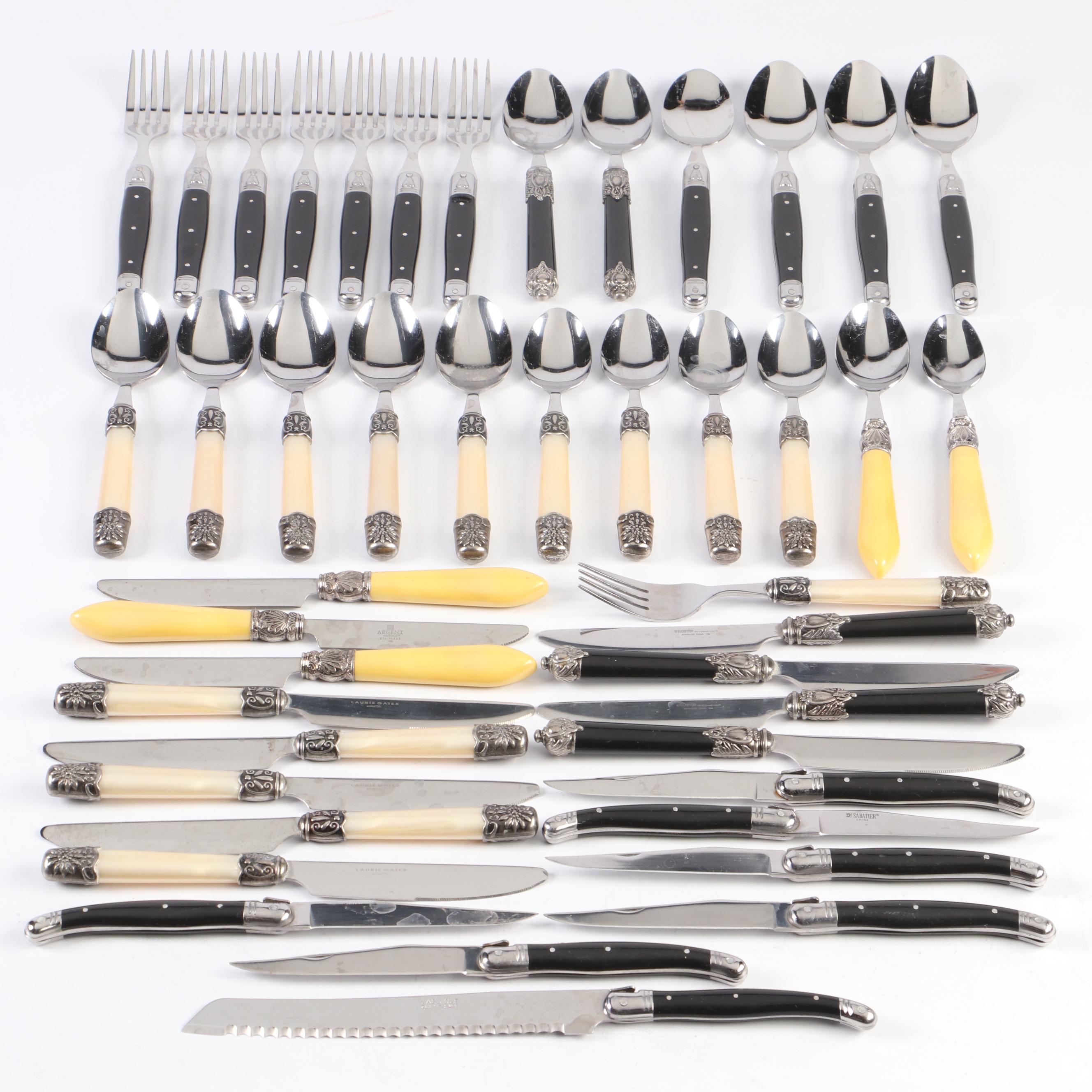 Sabatier "Laguiole-Black" Flatware and Other Flatware