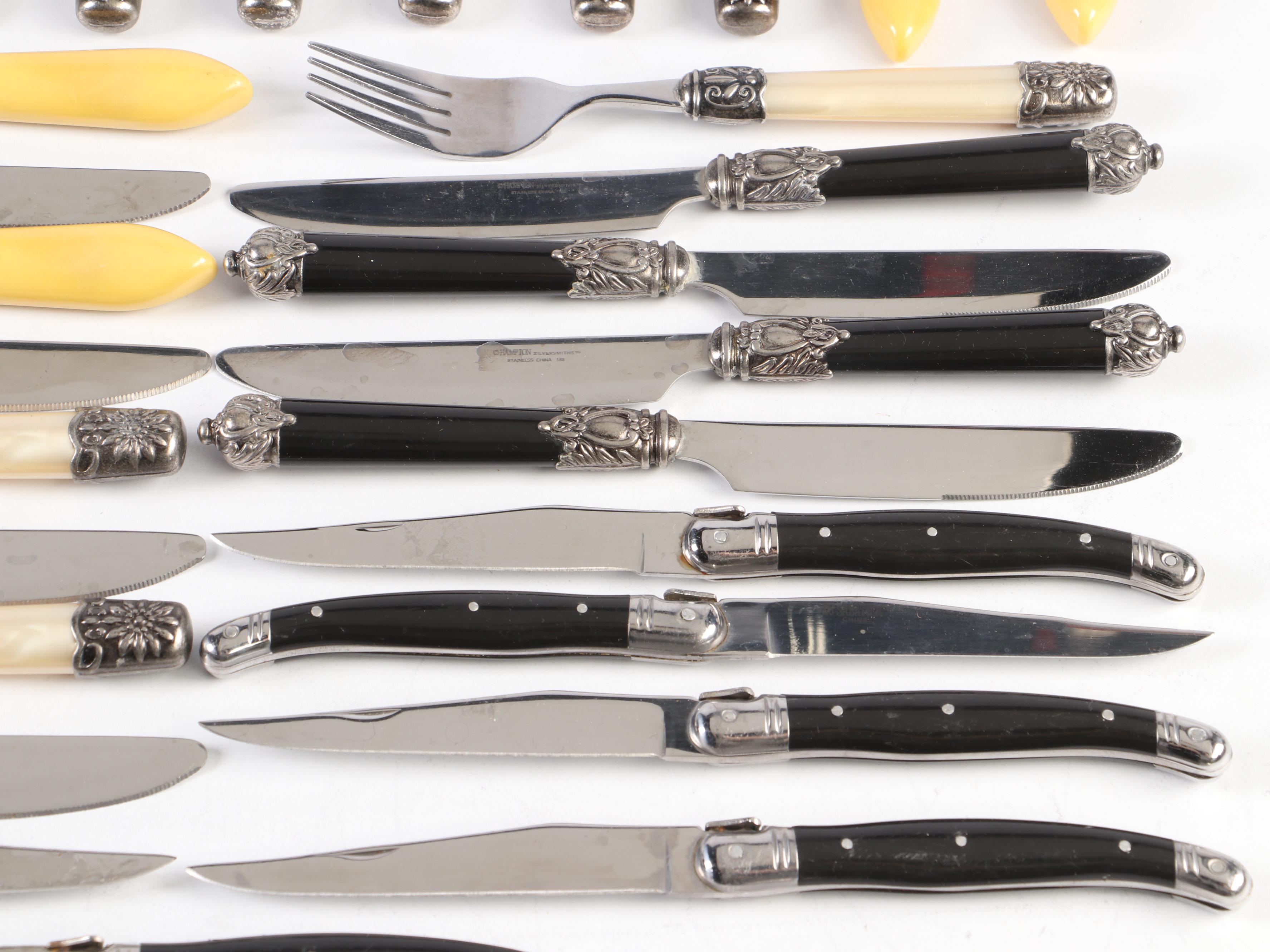 Sabatier "Laguiole-Black" Flatware and Other Flatware