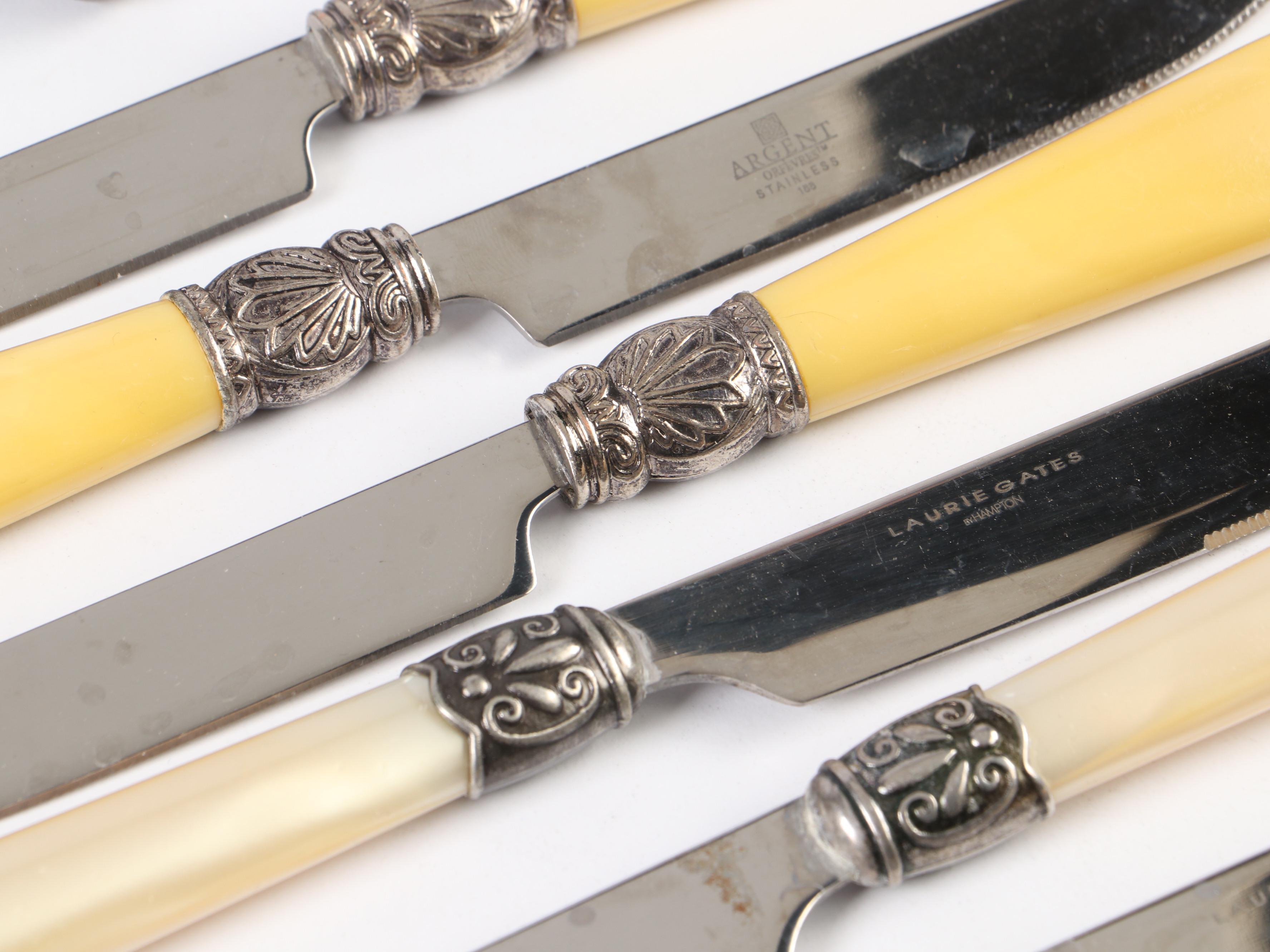 Sabatier "Laguiole-Black" Flatware and Other Flatware