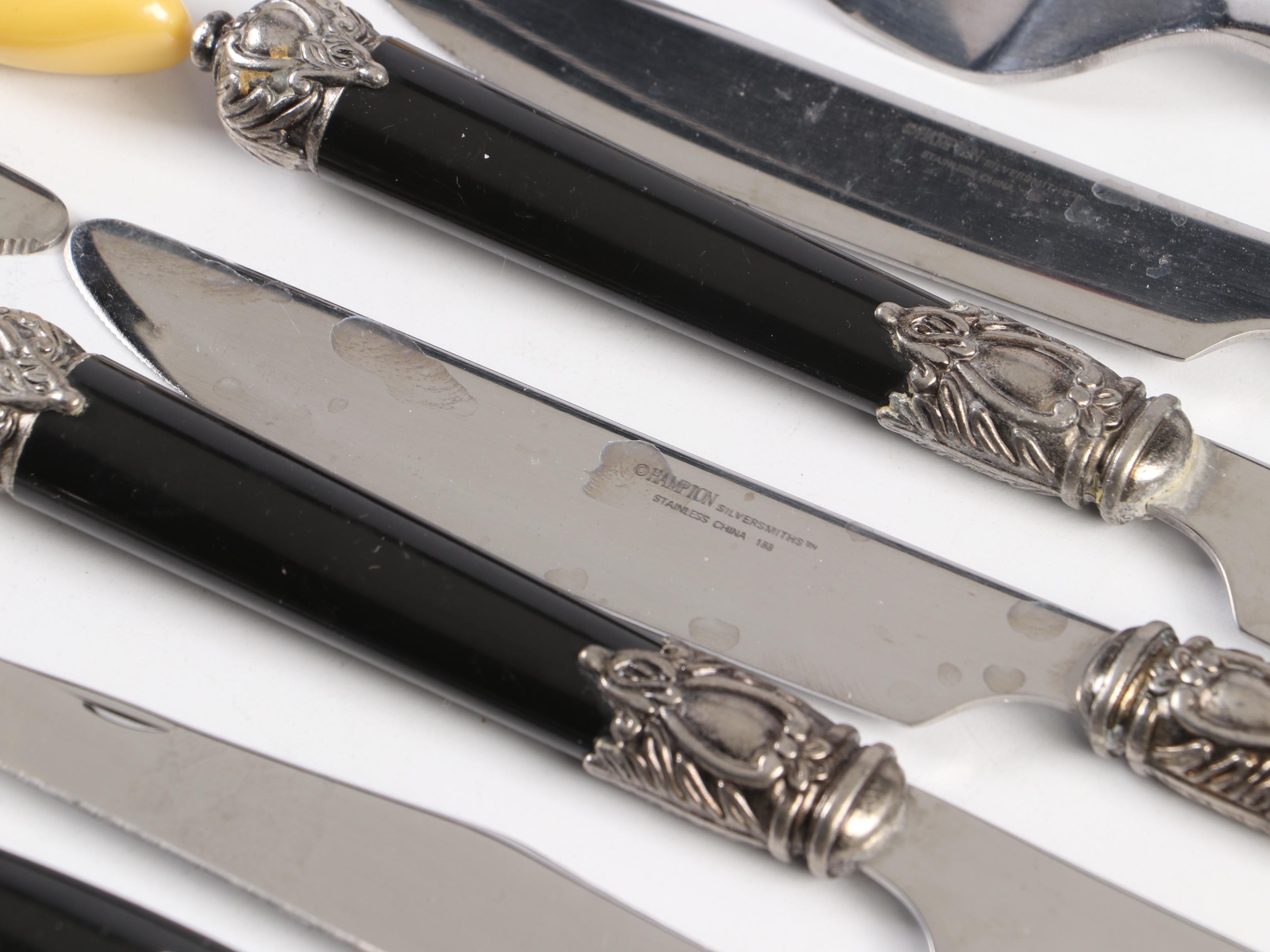 Sabatier "Laguiole-Black" Flatware and Other Flatware