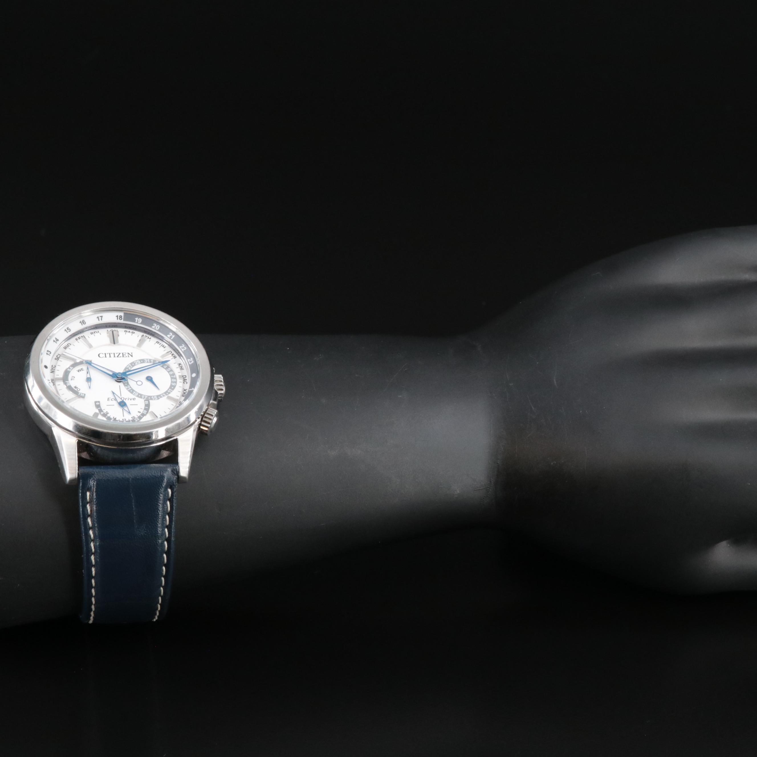 Citizen Eco-Drive Day-Date 24 Hour World Timer Watch