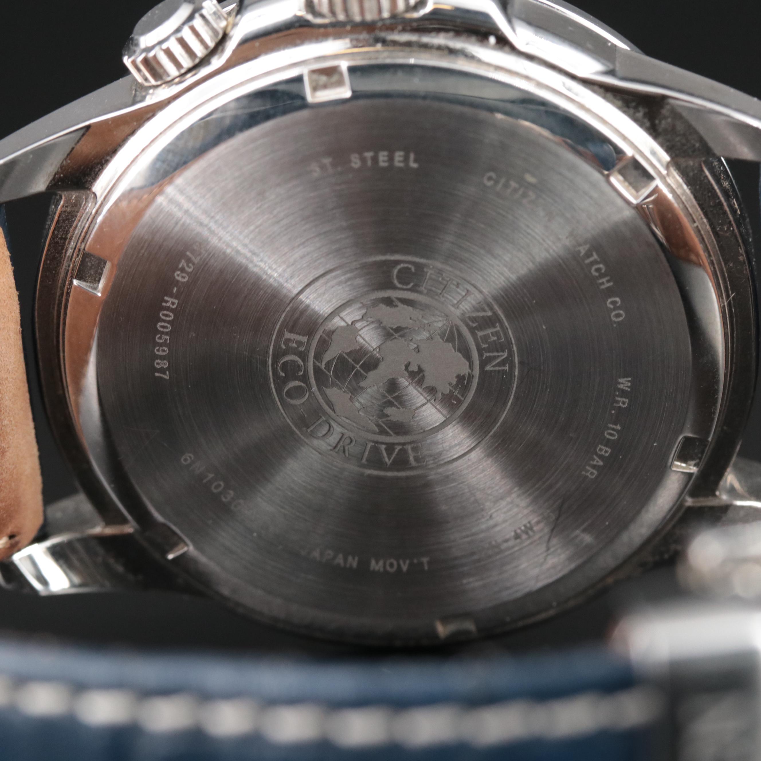 Citizen Eco-Drive Day-Date 24 Hour World Timer Watch