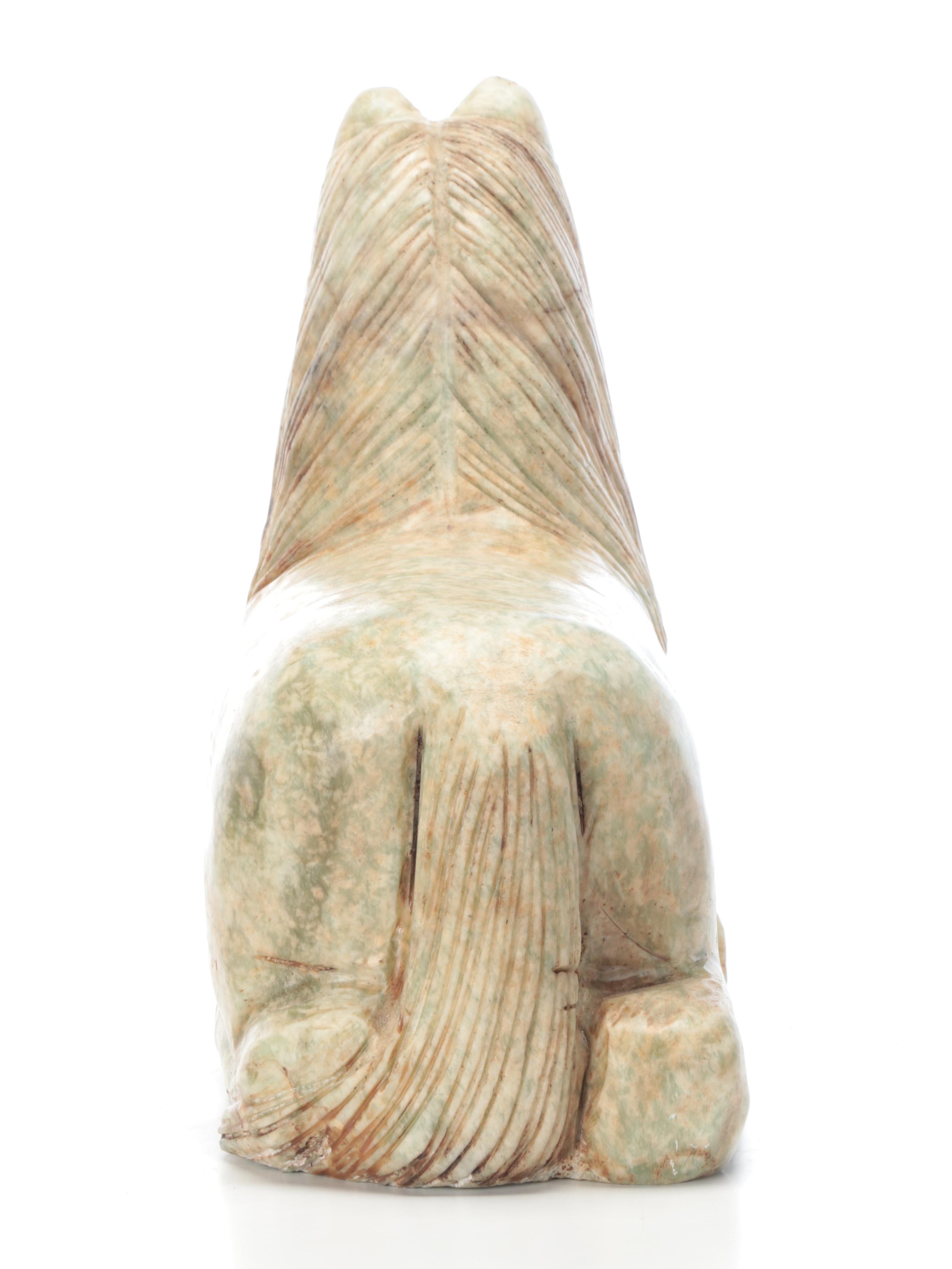 Chinese Carved Stone Horse Sculpture