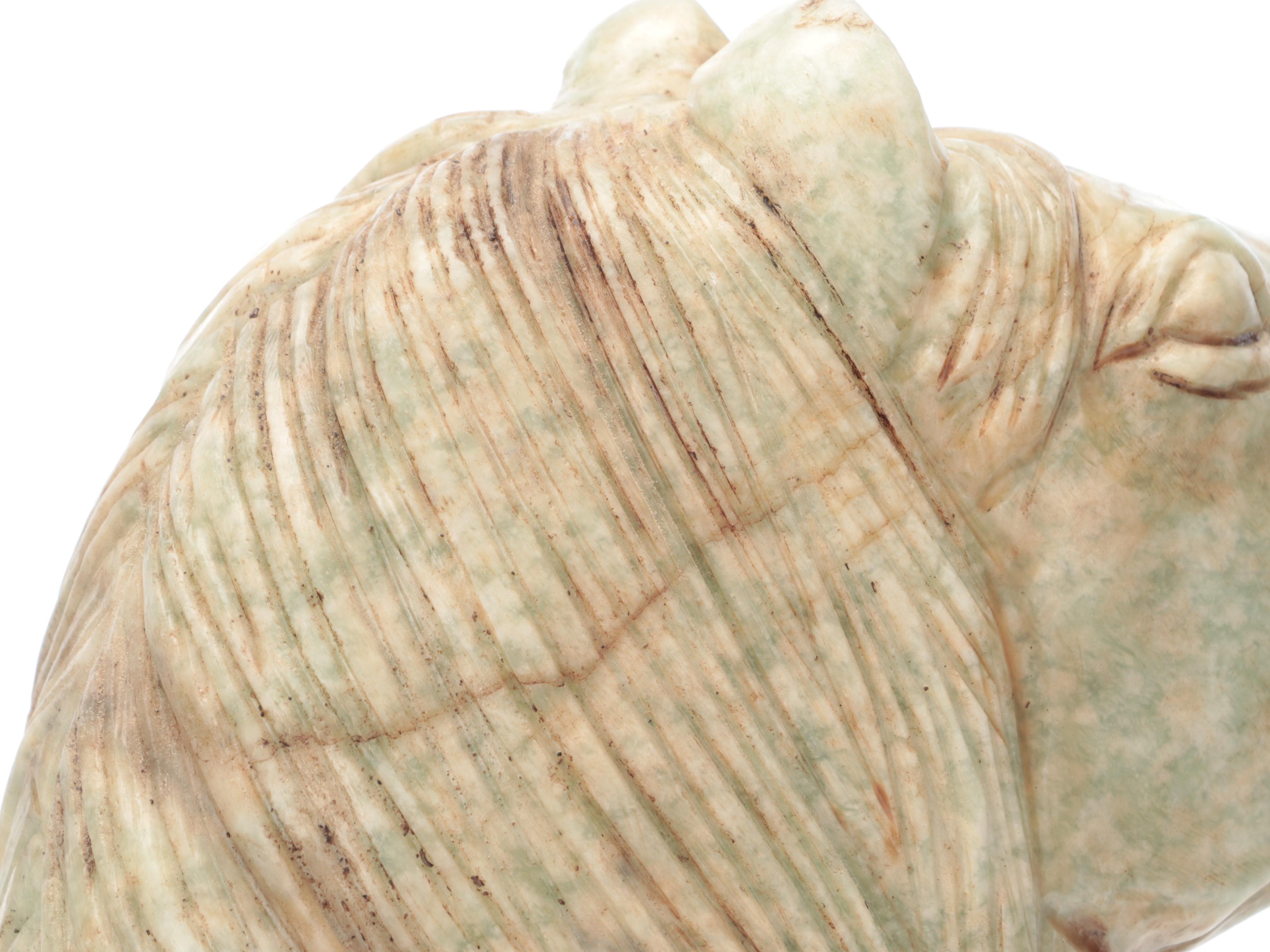 Chinese Carved Stone Horse Sculpture