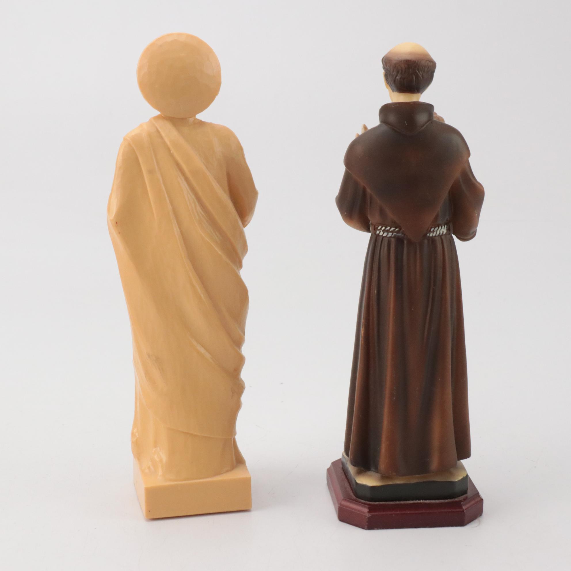 Wall Mounted Holy Water Fonts with Other Statues and Wall Plaques