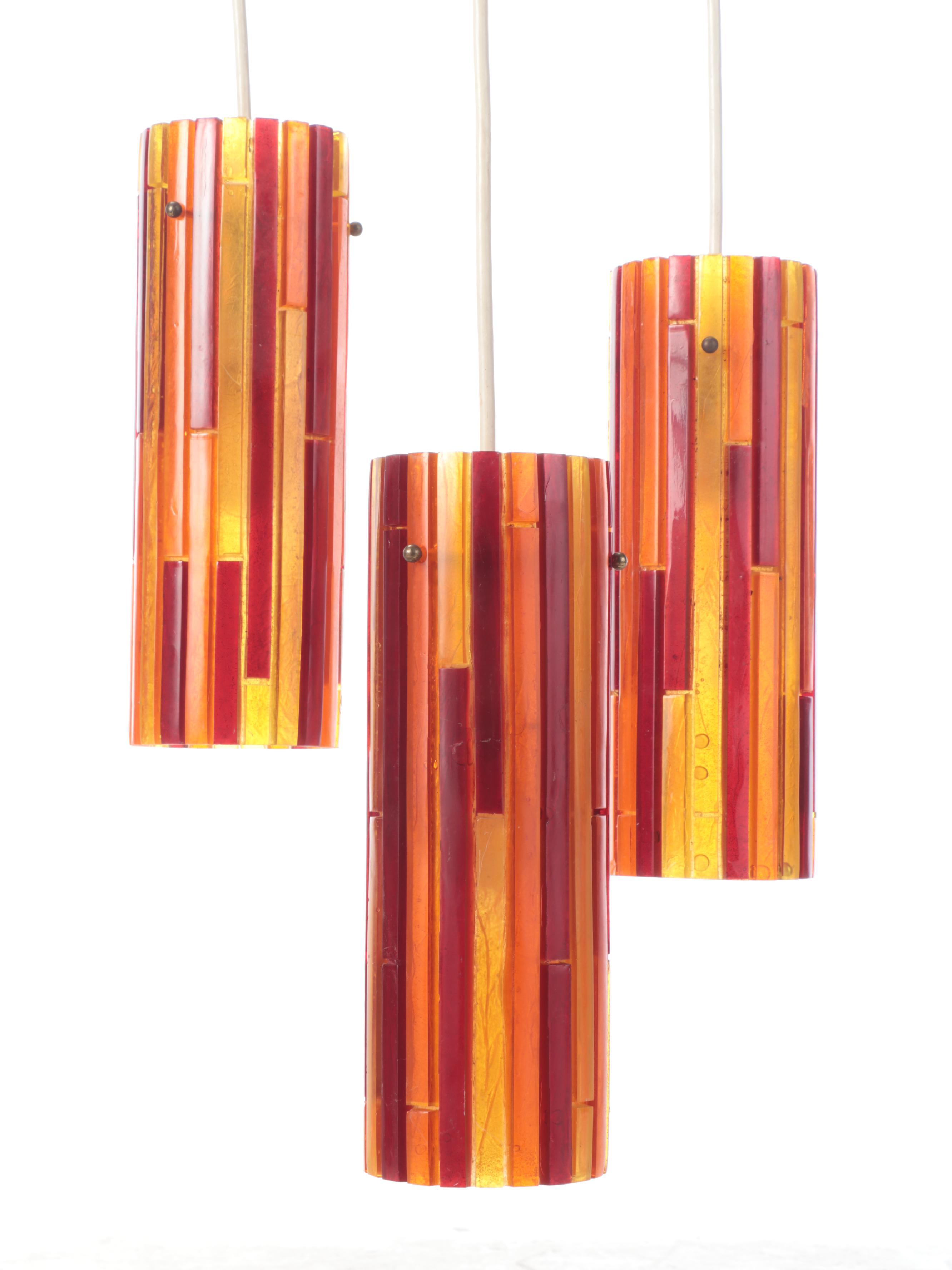 Thomas Industries Moe Light "Fiesta" Acrylic Pendant Lights