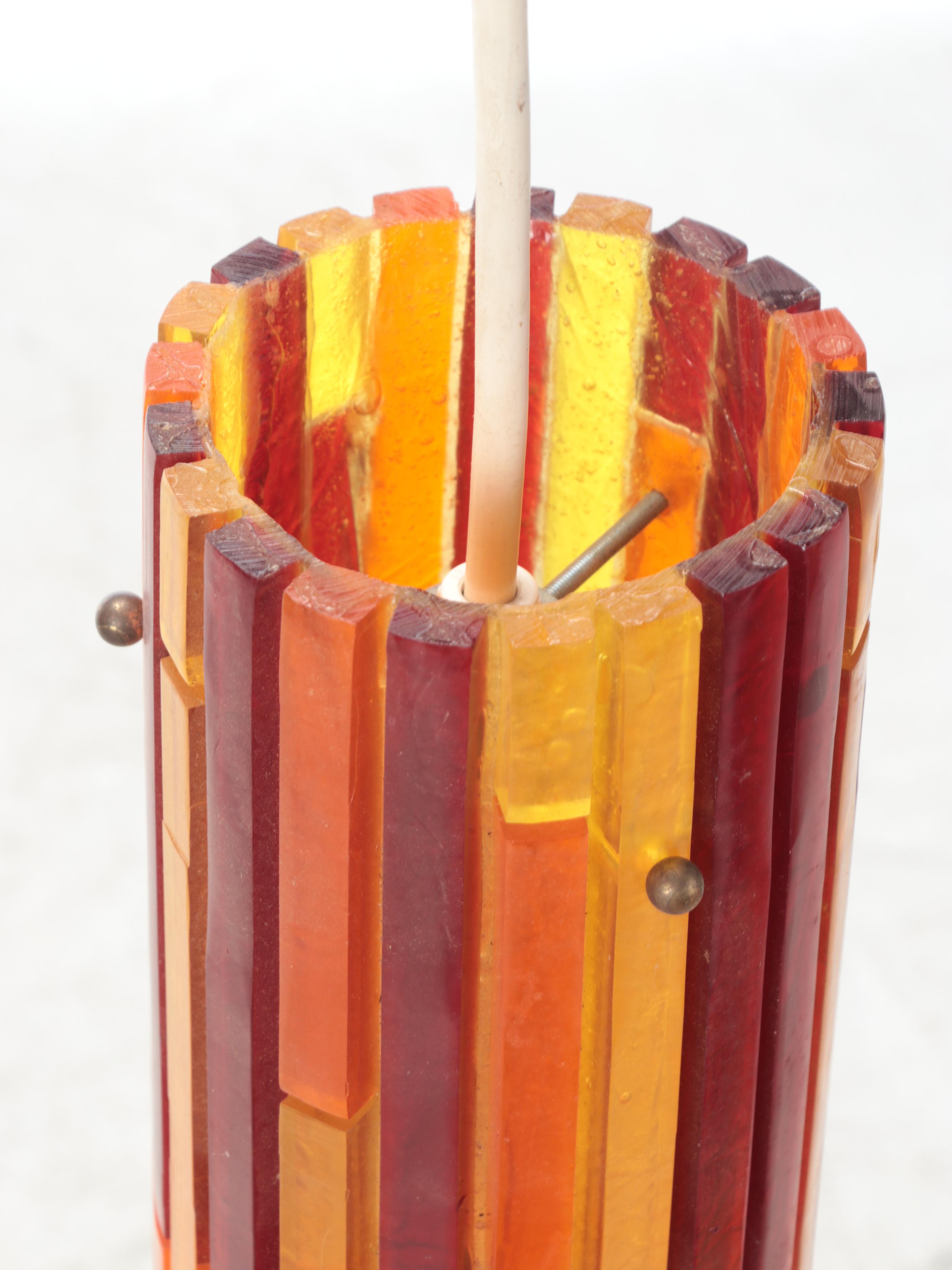 Thomas Industries Moe Light "Fiesta" Acrylic Pendant Lights