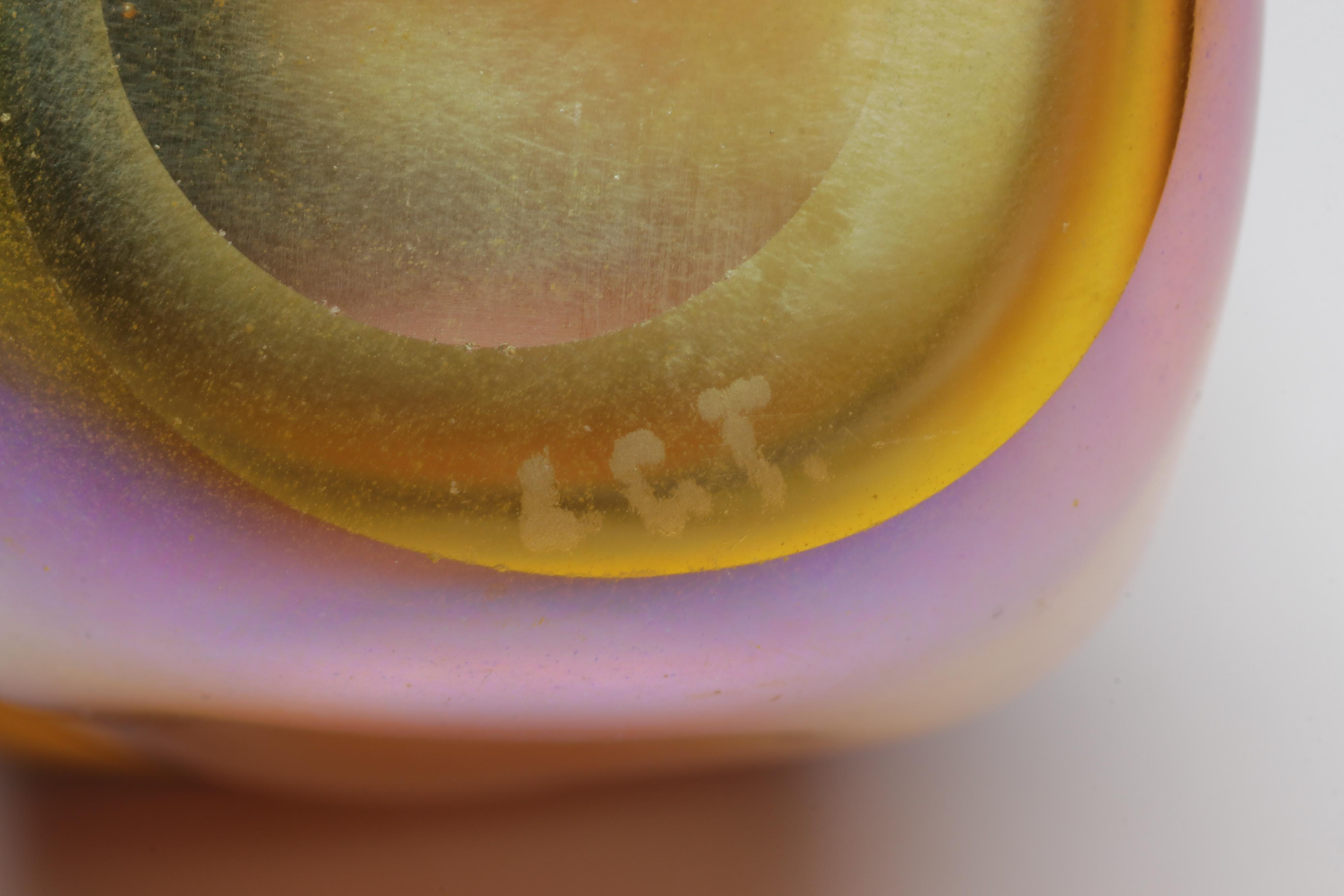 Louis Comfort Tiffany Favrile Glass Dimpled Cordial, Late 19th/Early 20th C.