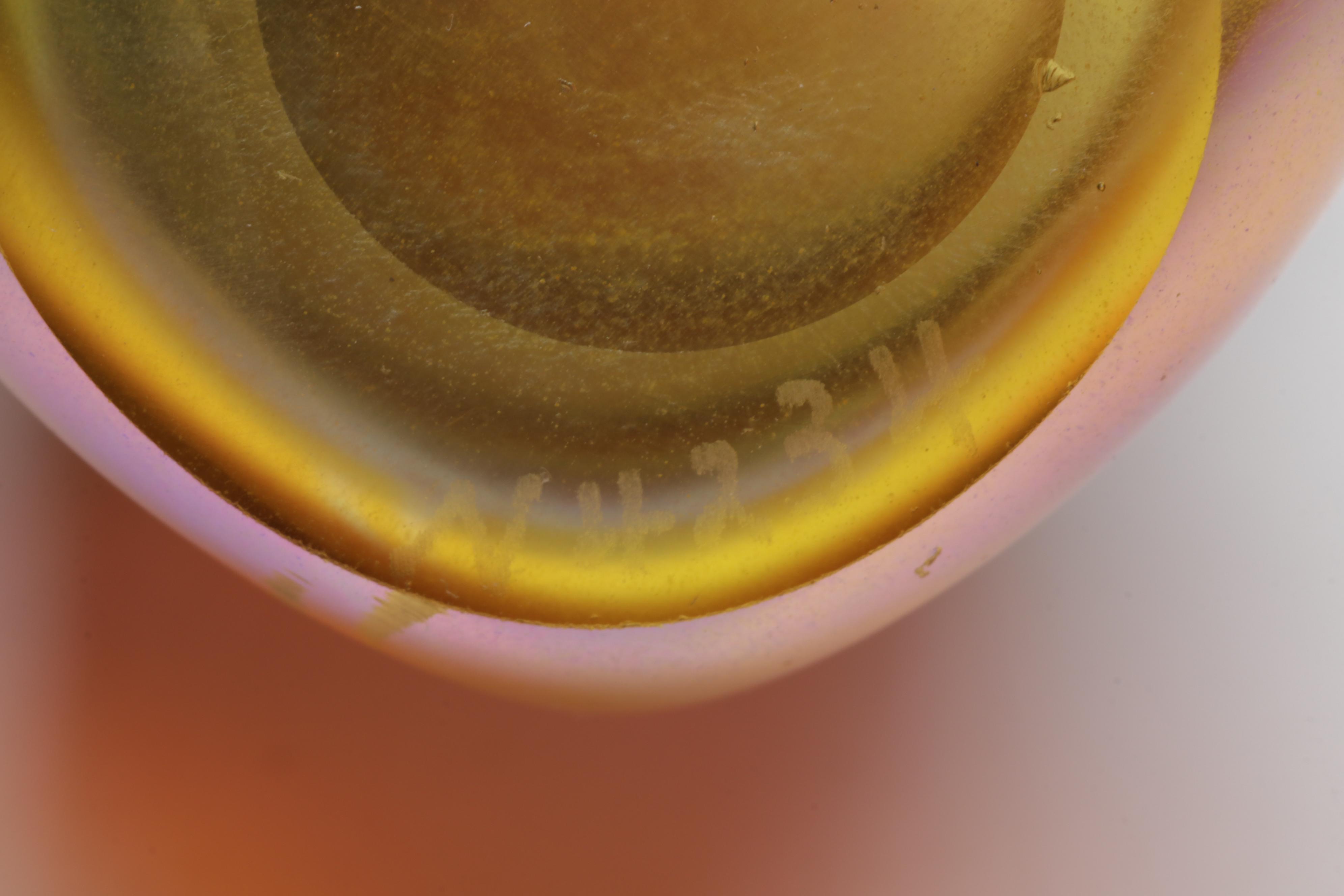 Louis Comfort Tiffany Favrile Glass Dimpled Cordial, Late 19th/Early 20th C.