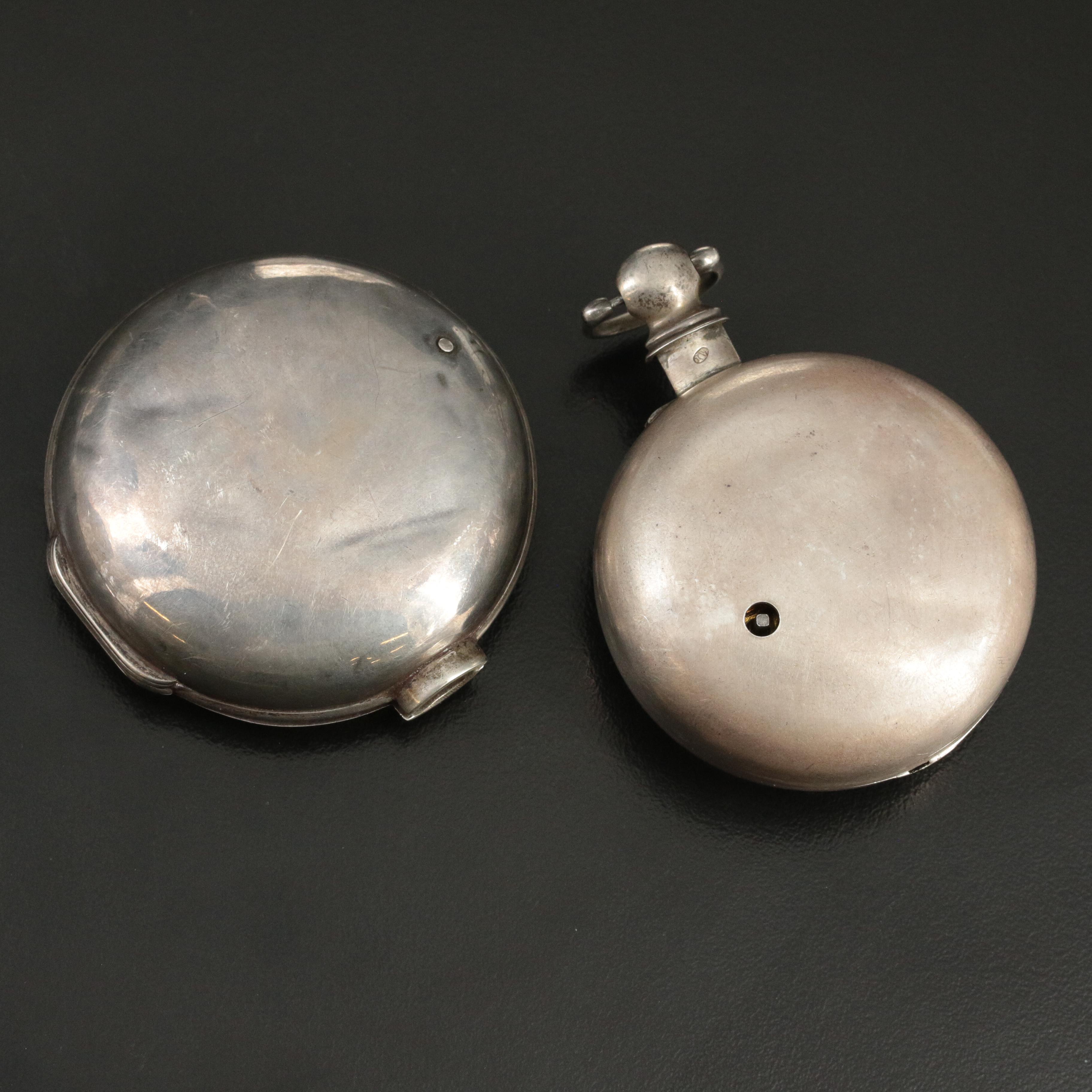 Antique Sterling Double-Cased English Pocket Watch